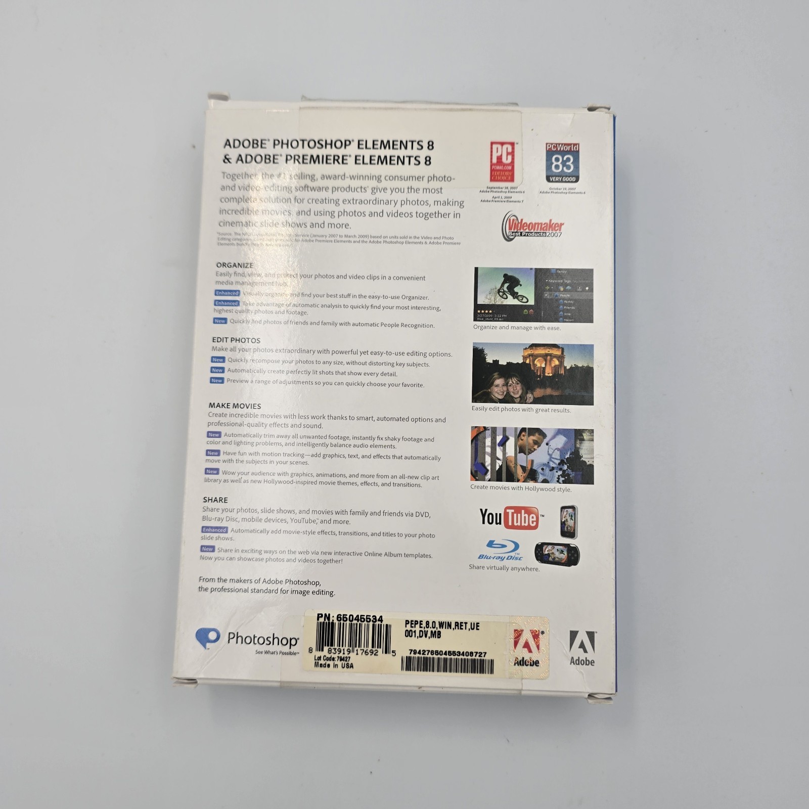 Adobe Photoshop Elements 8 Adobe Premiere Elements 8 CIB