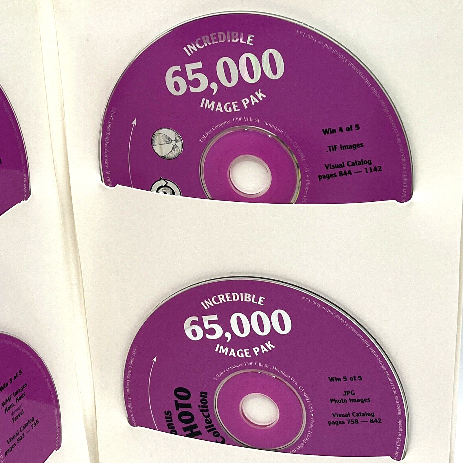 Incredible 65,000 Image Pack Click Art 5 Discs