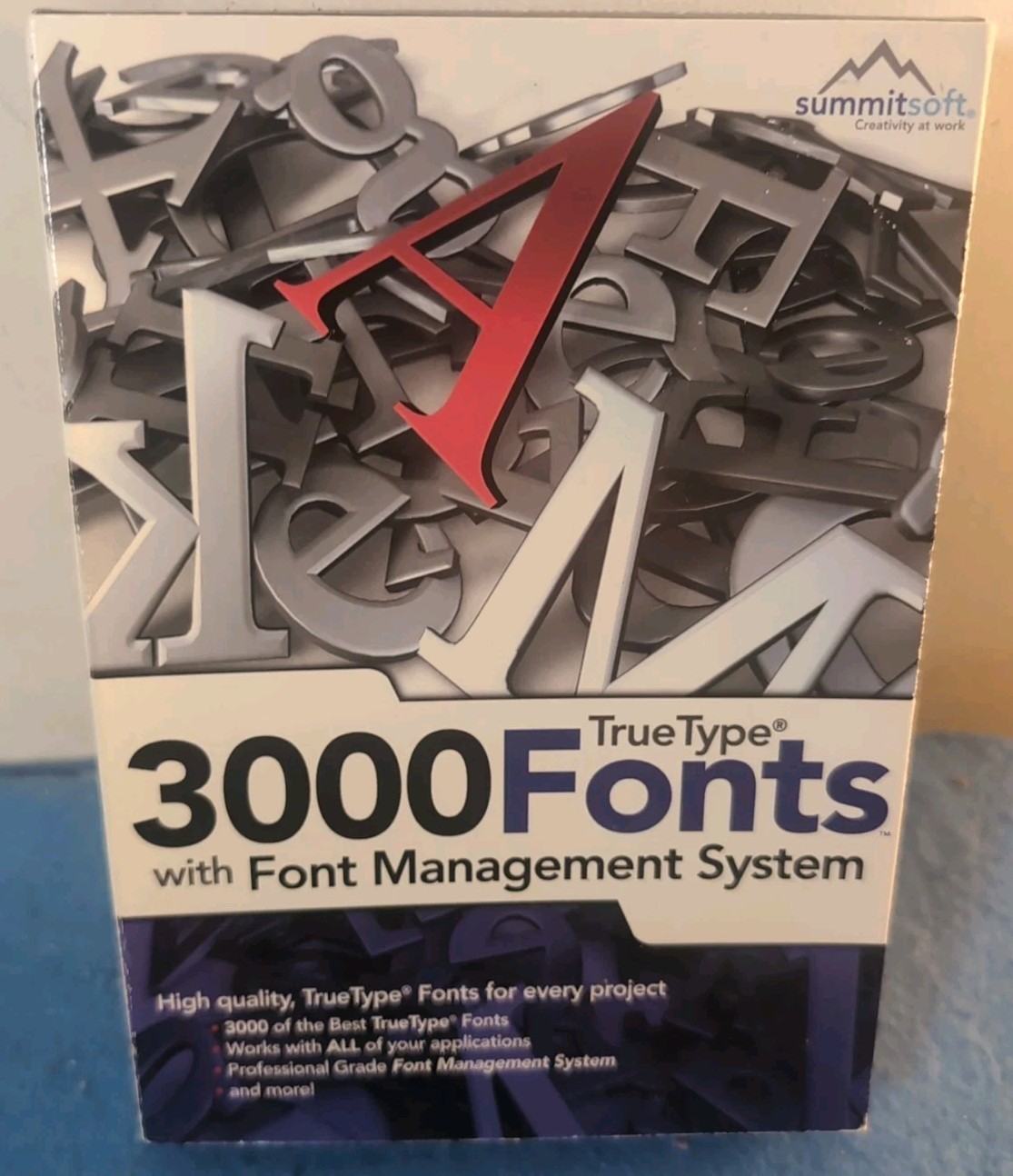 3000 Creative Fonts -Summitsoft – Windows- Software Package Words Serif FREE SHP