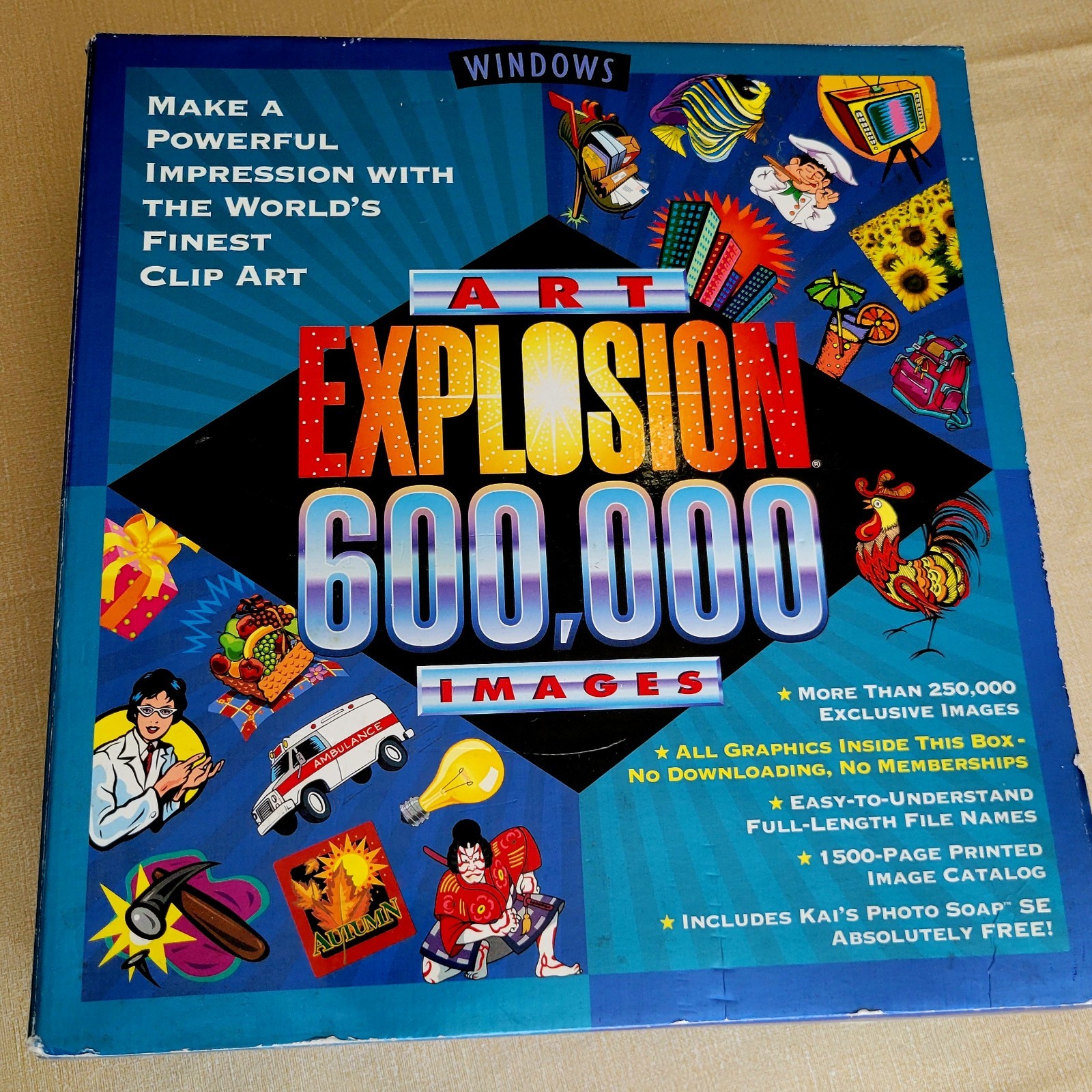 ​Nova Development Art Explosion 600000 Clip Art Windows CD ROM Software Complete