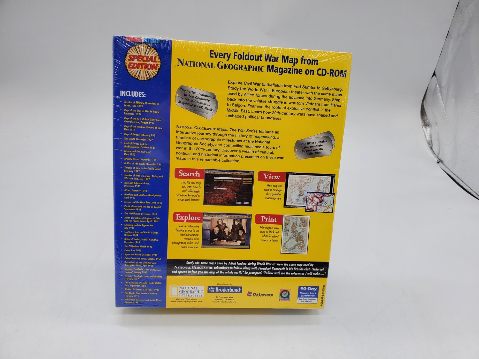 National Geographic [Maps The War Series] Special Edition (Win 95 PC CDROM) NEW