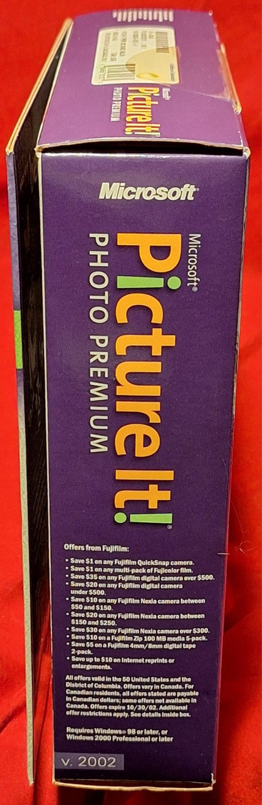 RARE New! Microsoft Picture It! Photo Premium 2002 Big Box PC CD-ROM