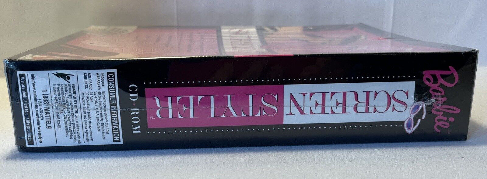 Vintage Barbie Screen Styler CD ROM 1997 Kit Mattel Windows 3.1 95 Sealed Unopen