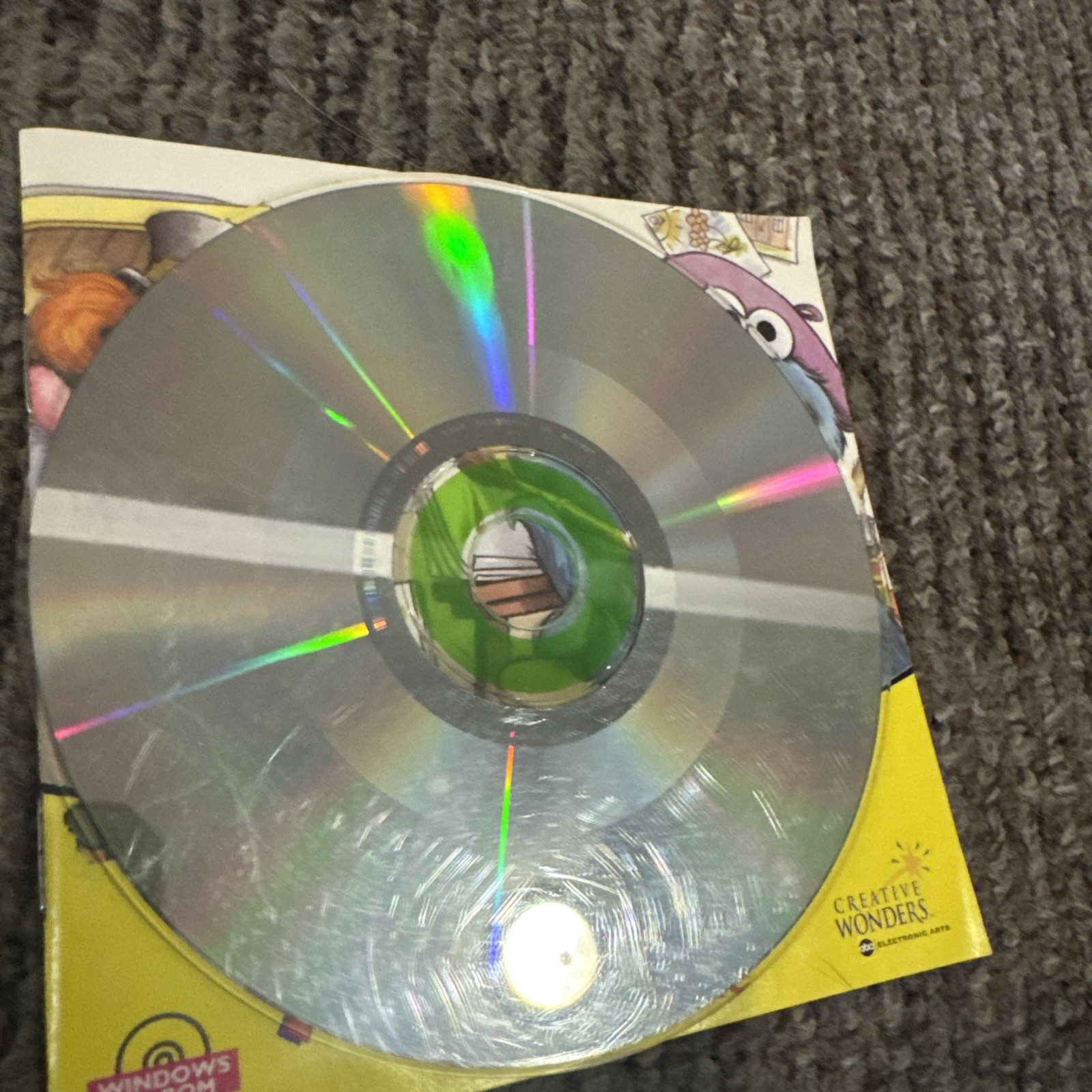 Sesame Street: Art Workshop (Windows/Mac, 1995) PC Game Disc NO Manual