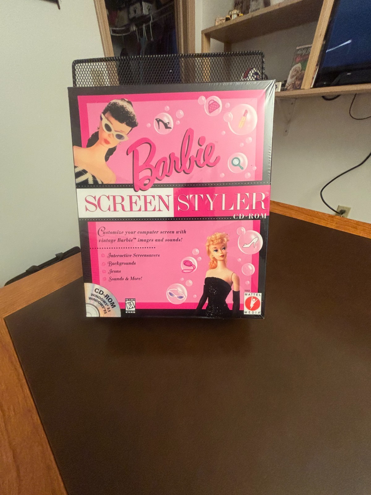 Barbie Screen Styler CD ROM Kit Mattel Windows 3.1 95 NIB Sealed