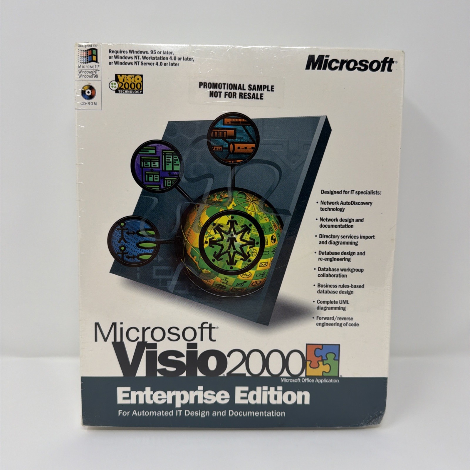 Microsoft Visio 2000 Standard Edition For Windows NEW/Factory Sealed