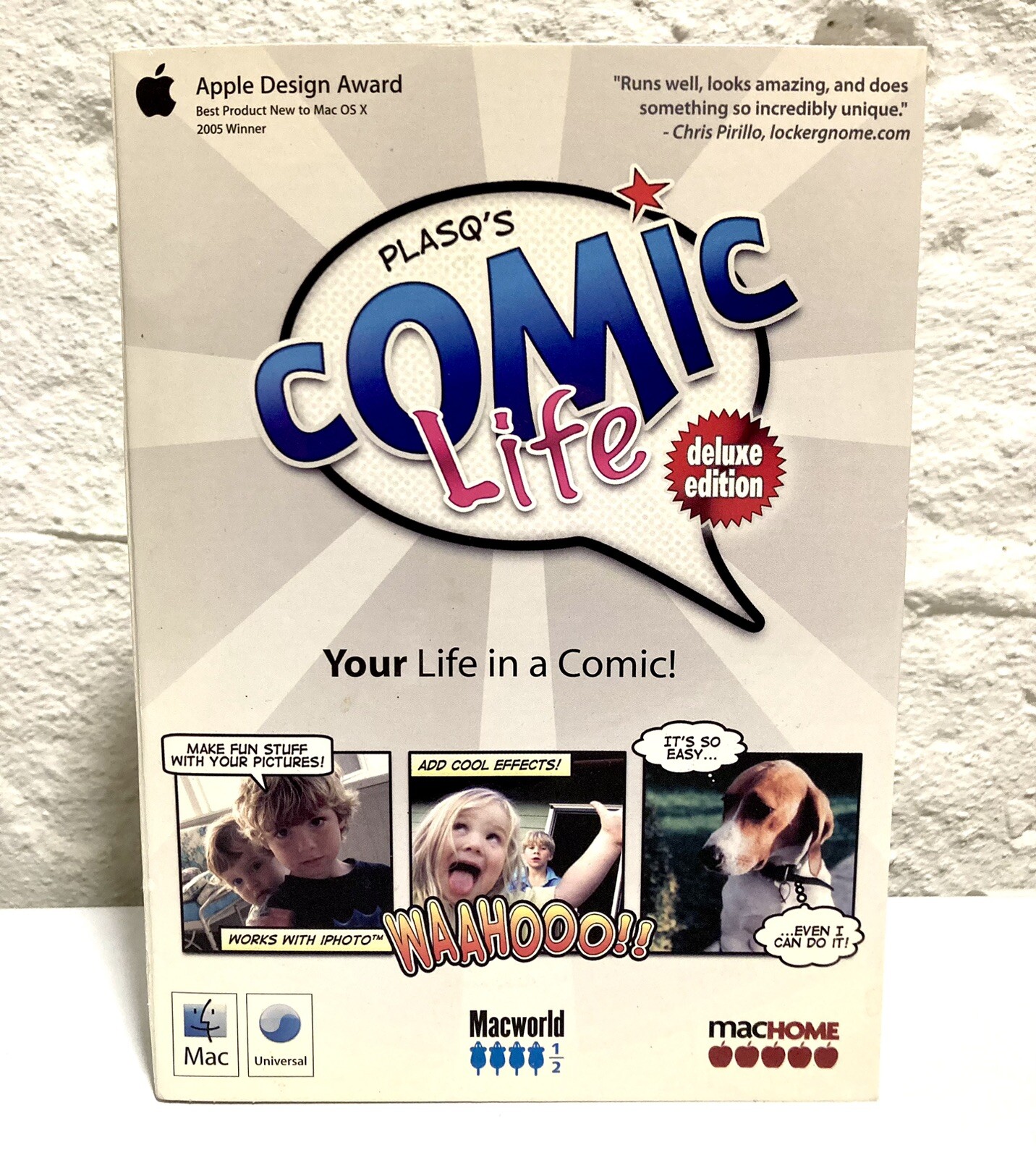 Plasq’s Comic Life Deluxe Edition for Mac (Universal), 2006, with Key Code