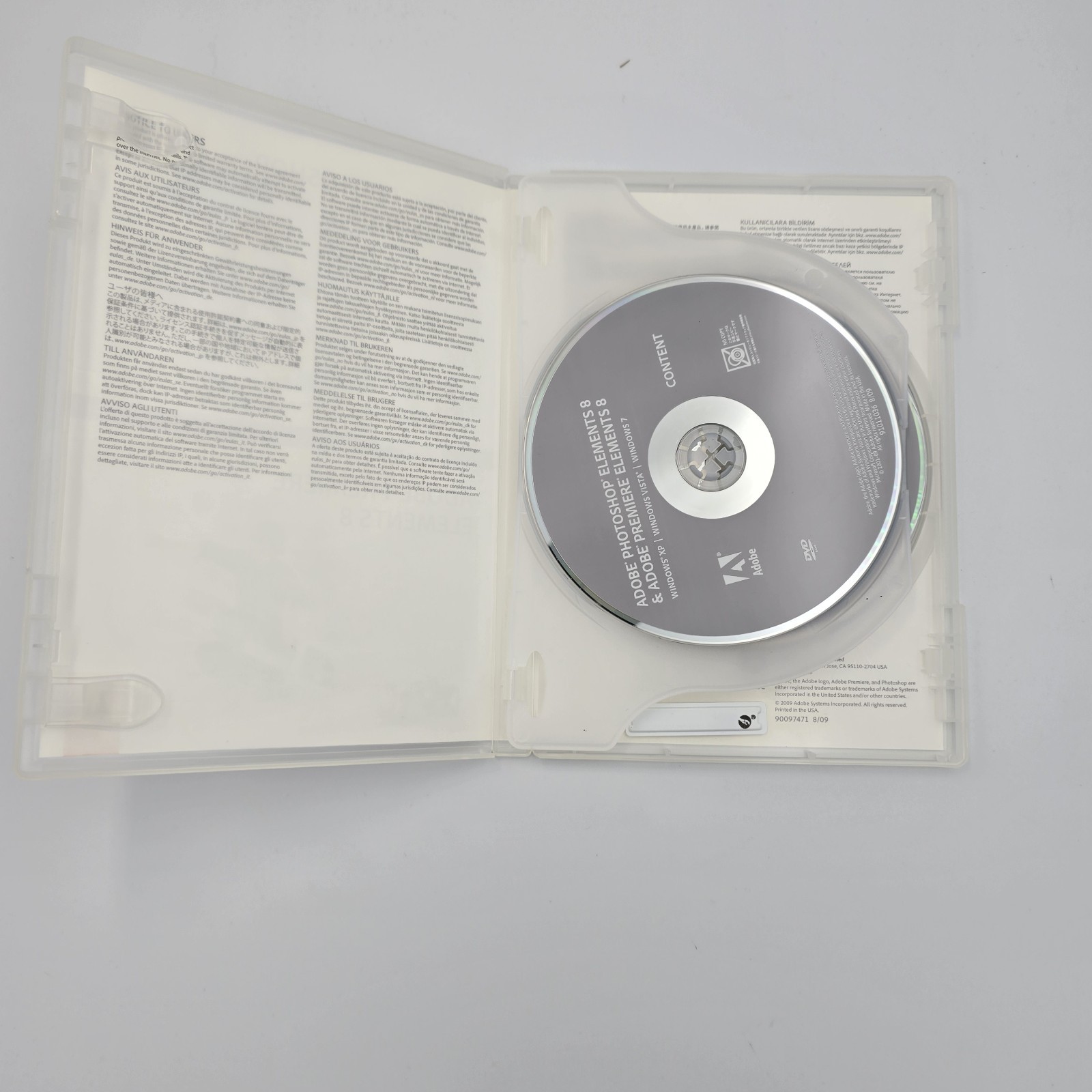 Adobe Photoshop Elements 8 Adobe Premiere Elements 8 CIB