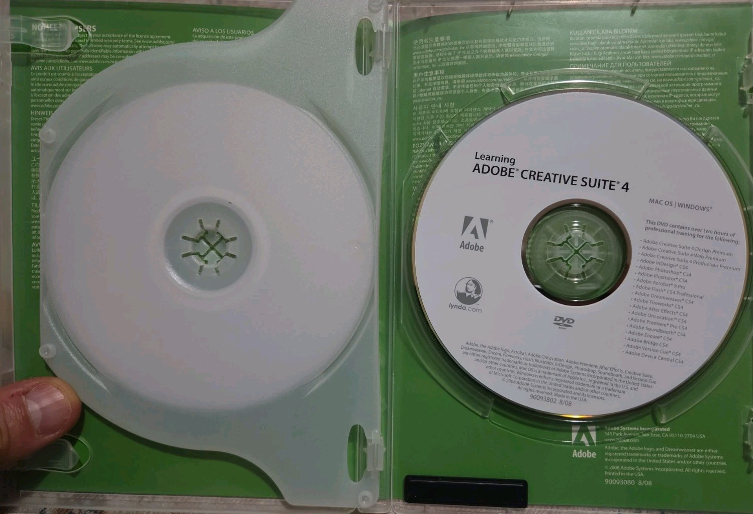 Adobe Dreamweaver CS4 For Windows Learning Creative Suite 4 Disc Included