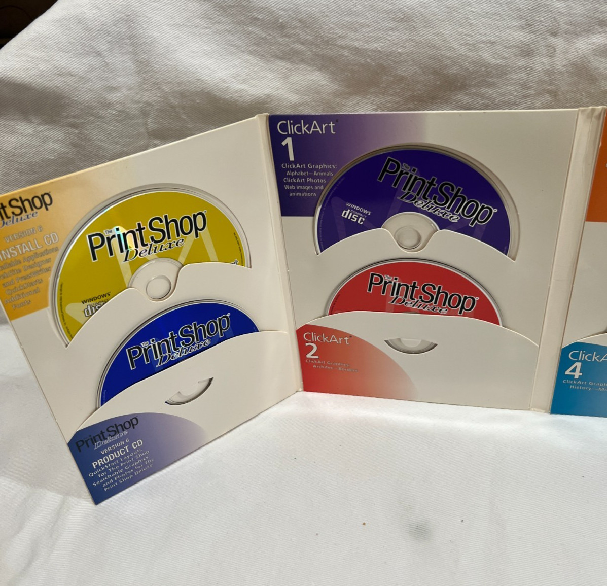 Broderbund The Print Shop Deluxe Version 6 1998, Windows 95/98 8 Disks