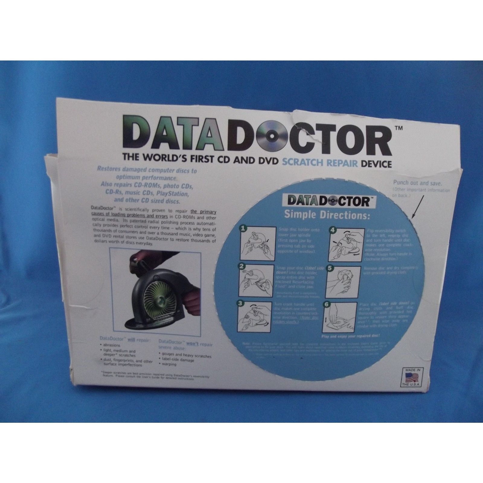 Datadoctor CD DVD Scratch Repair Device Game & Data Repair Digital Innovations