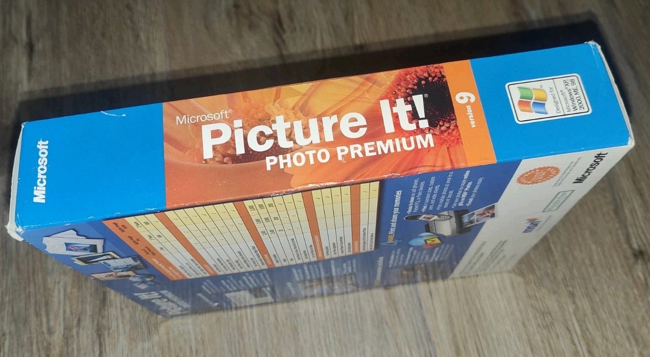 MICROSOFT PICTURE IT PHOTO PREMIUM 9.0 FOR WINDOWS NEW SEALED