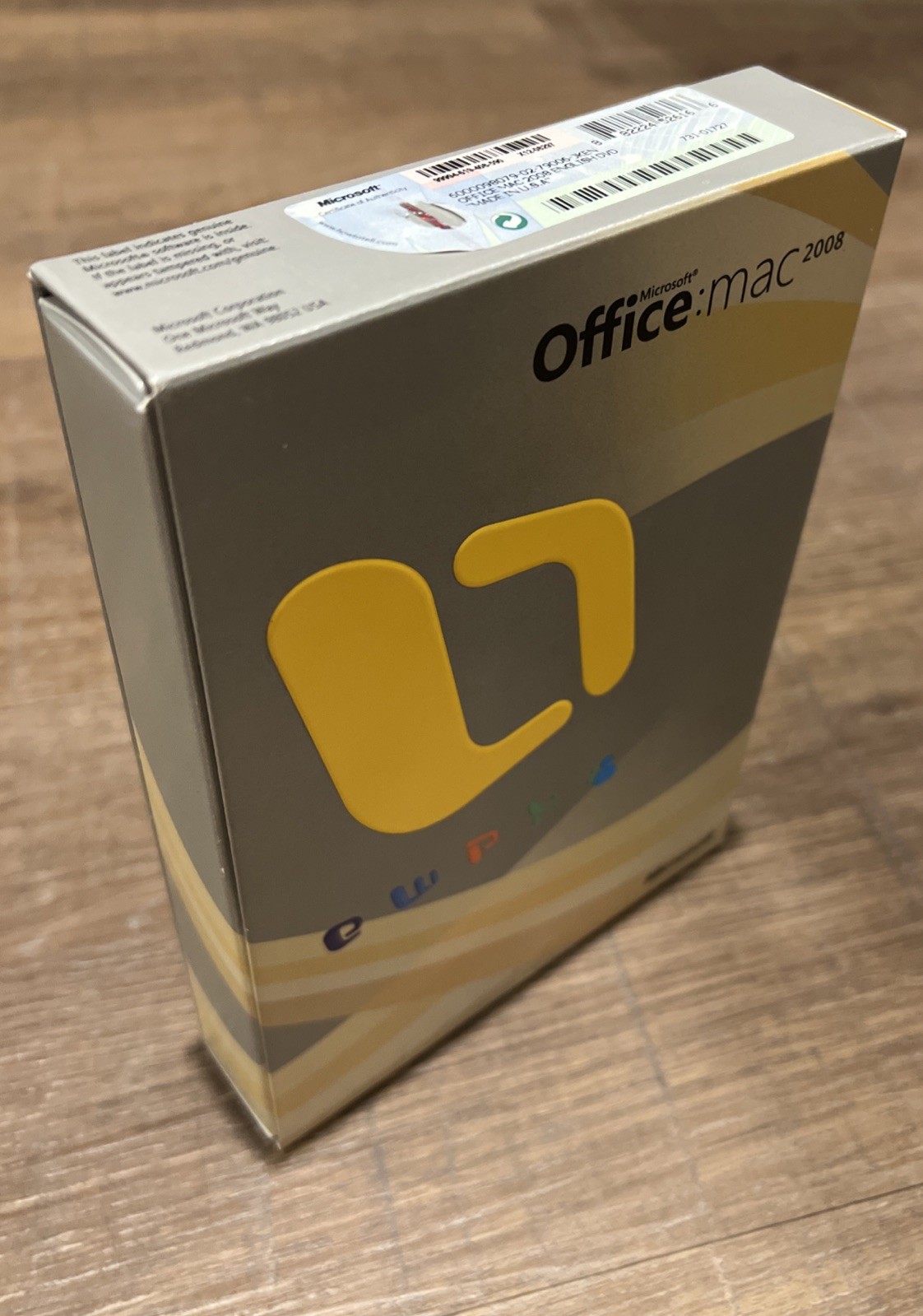 Microsoft Office Mac 2008 Includes Disc, Key, and Certificate of Authenticity
