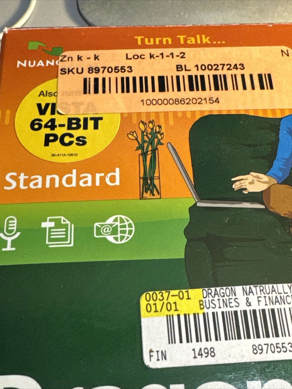 Nuance Dragon Naturally Speaking Standard Edition 10 Speech Recognition Software