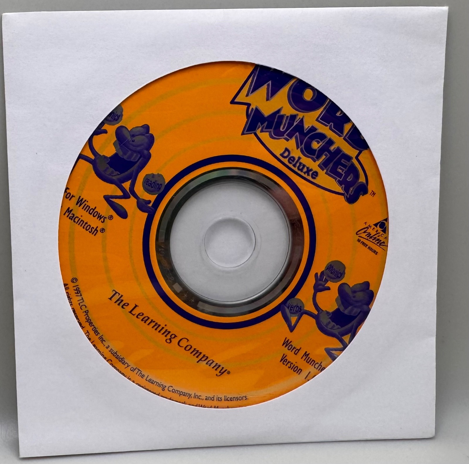The Learning Company Word Munchers Deluxe for PC Mac CD-ROM
