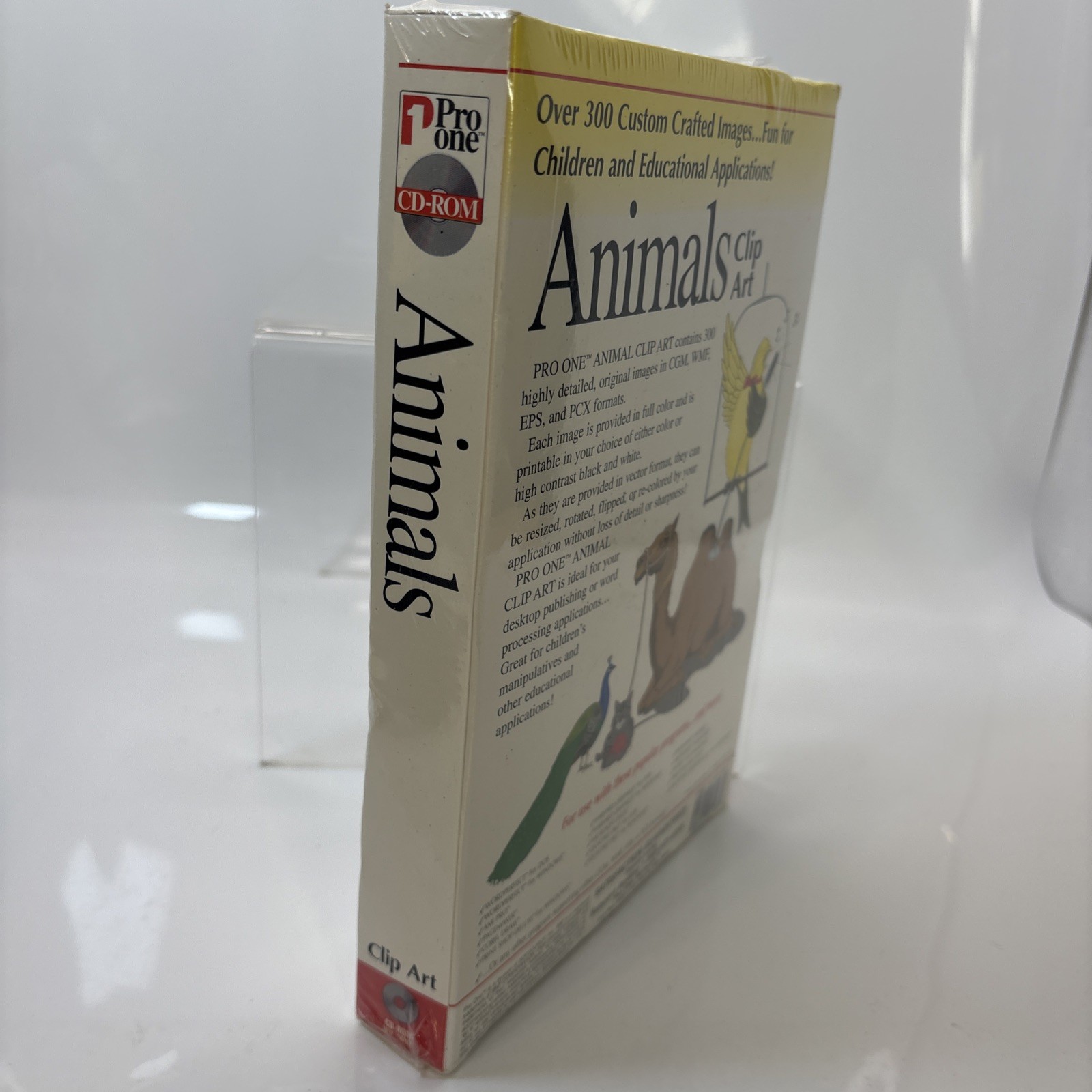 Vintage Sealed Animals Clip Art Windows DOS PC CD-ROM Software New Pro One IBM