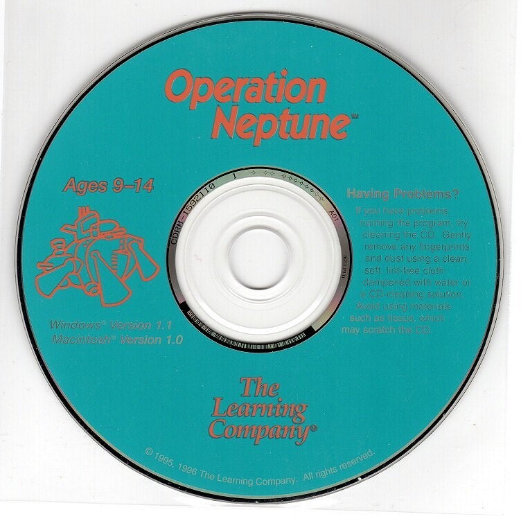 Operation Neptune (Ages 9-14) (PC/MAC-CD, 1996) for Win/Mac – NEW CD in SLEEVE