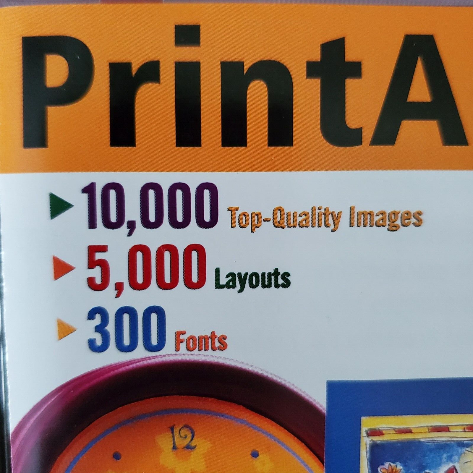 Print Artist Sierra Home Software 2000 Windows 95 98 10,000 Images 300 Fonts