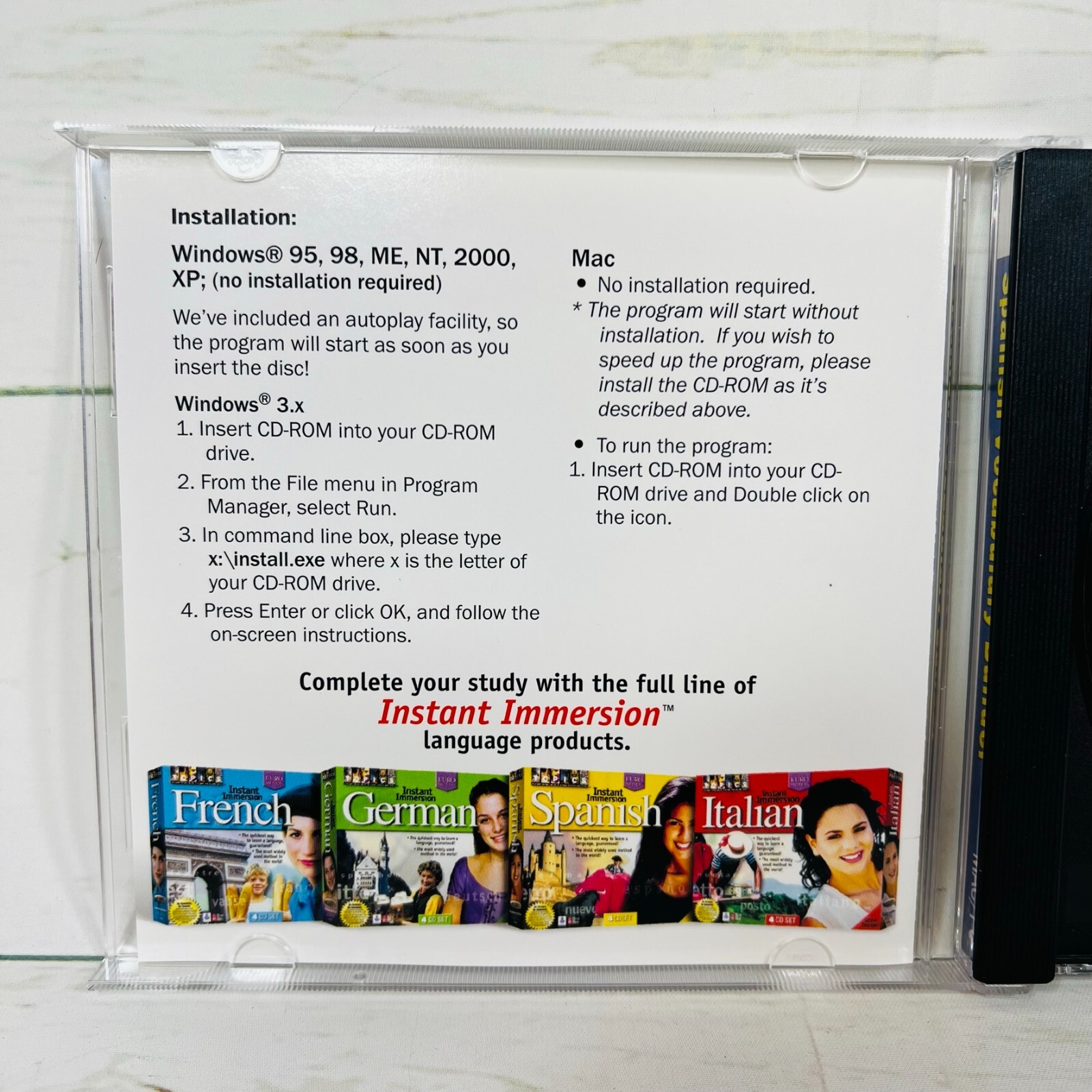 SNAP! Spanish Vocabulary Builder Digital Platform Windows 95 , MAC/ PC!!