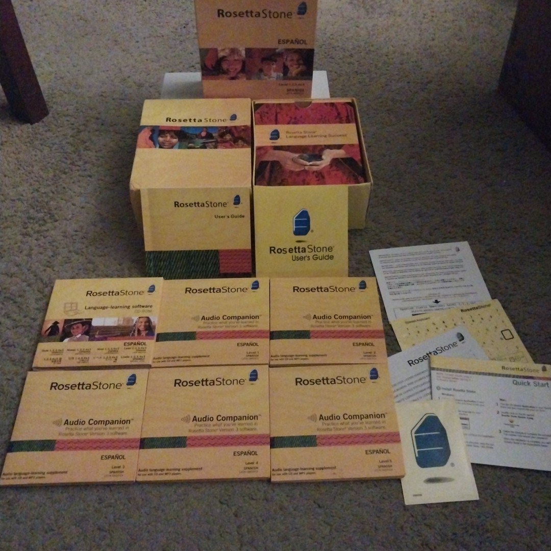 Rosetta Stone 3 Spanish (Latin America) Level 1-5 COMPLETE *No Headset*