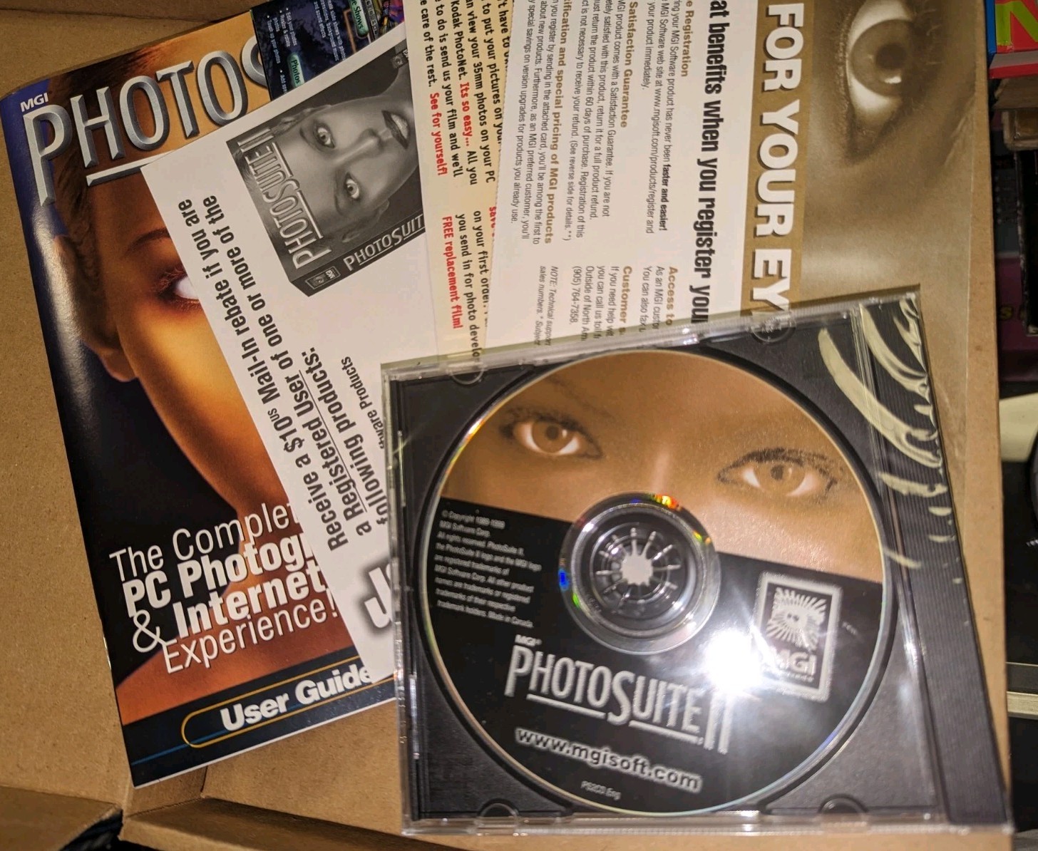 MGI PHOTO SUITE II – WINDOWS NT/WINDOWS 98 Disc Sealed Box Opened
