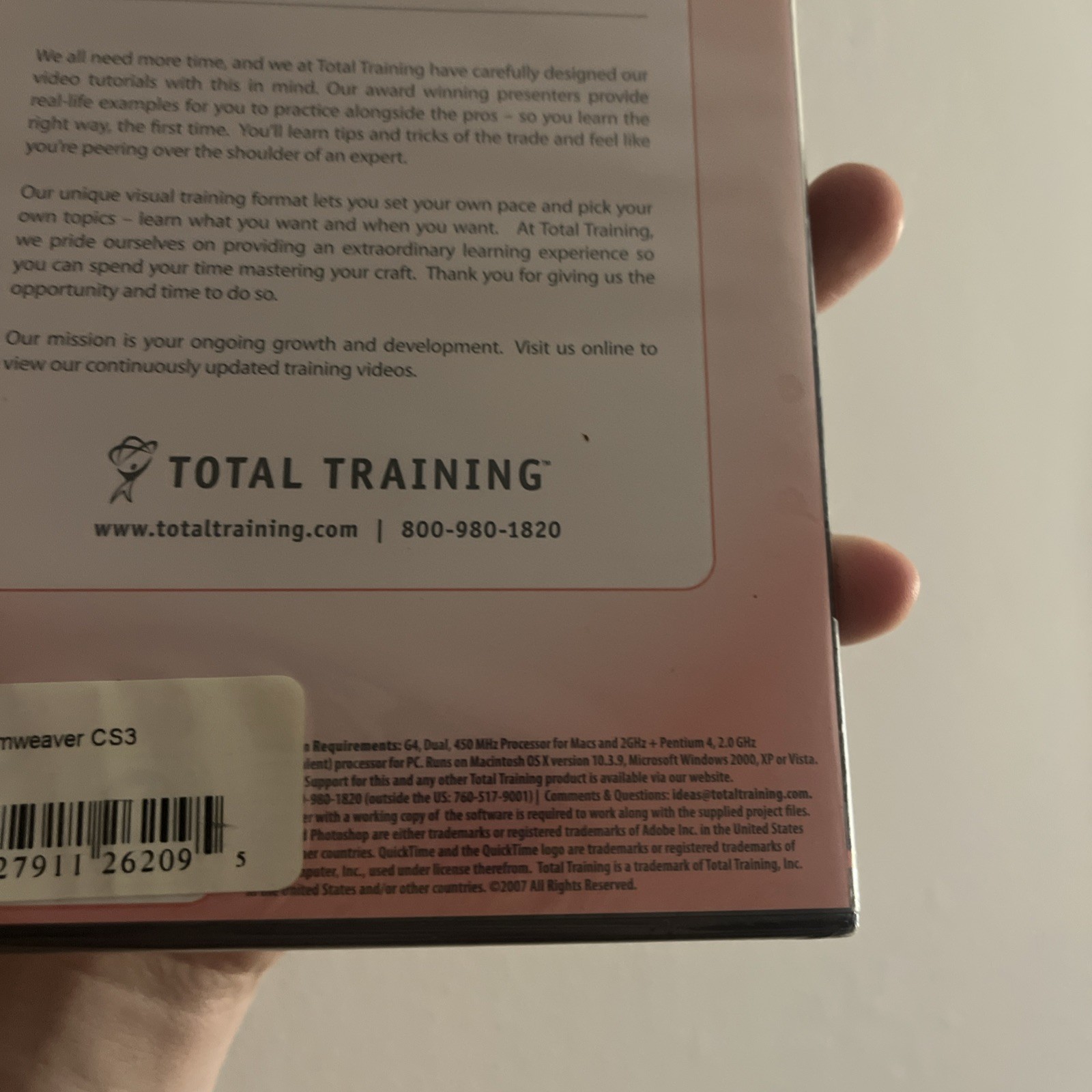 Total Training for Adobe Dreamweaver CS3 Advanced by Janine Warner DVD New