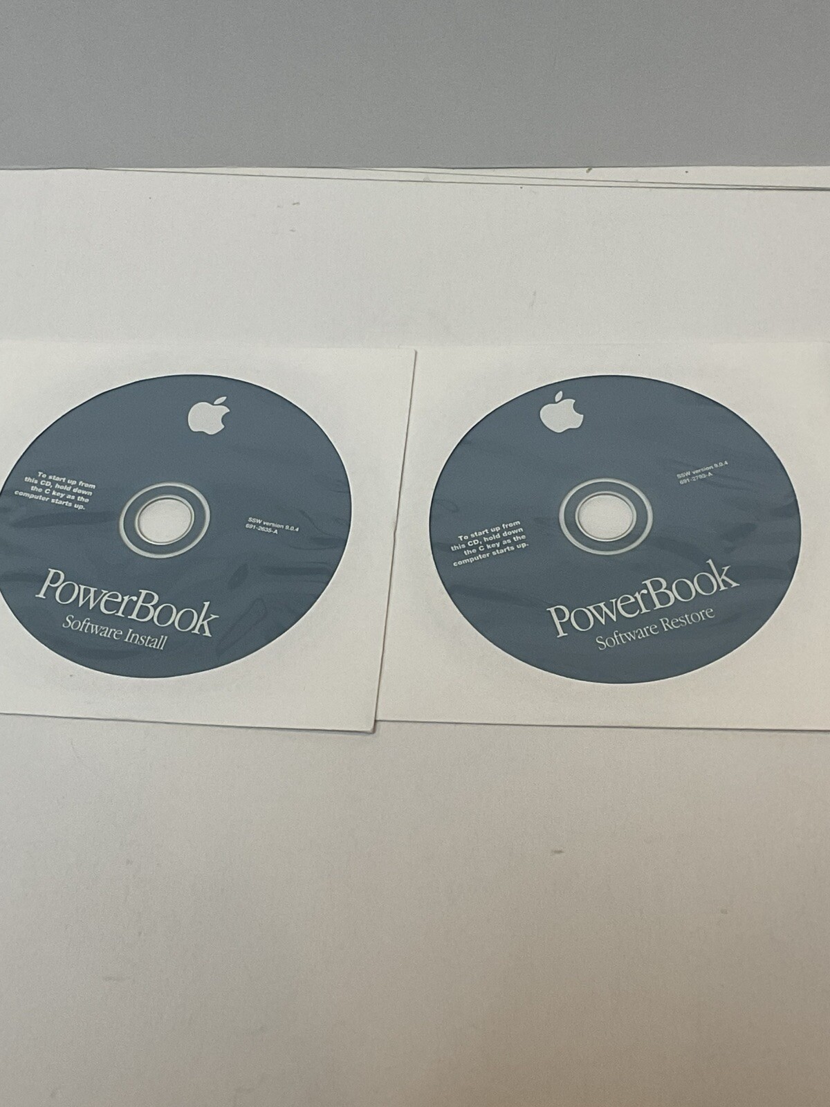 Apple Macintosh PowerBook Software Install & Restore CD 9.0.4 OEM