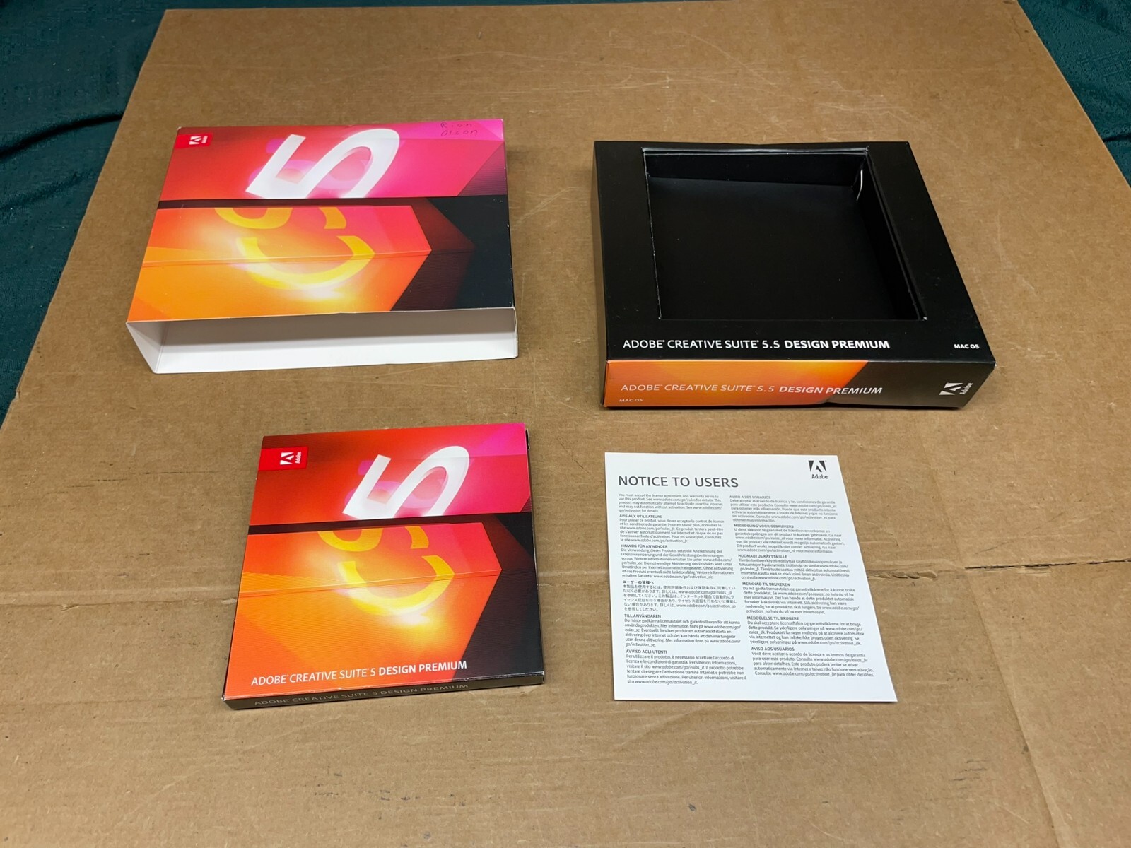 Adobe Creative Suite 5.5 Design Premium CS5.5 for MAC OS 1-User 2-Devices