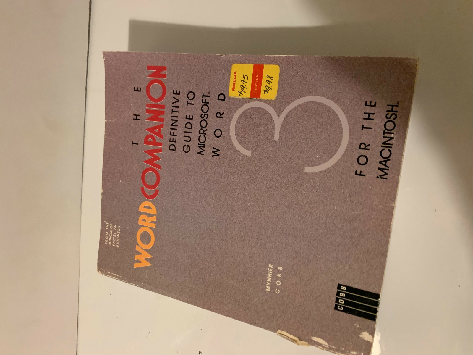 WORD COMPANION BOOK COBB COLLECTIBLE LAST ONE