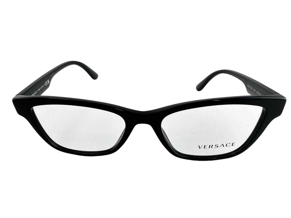 Versace NEW Black Pillow Womens Fashion Frames 55-18-145 Eyeglasses VE3316