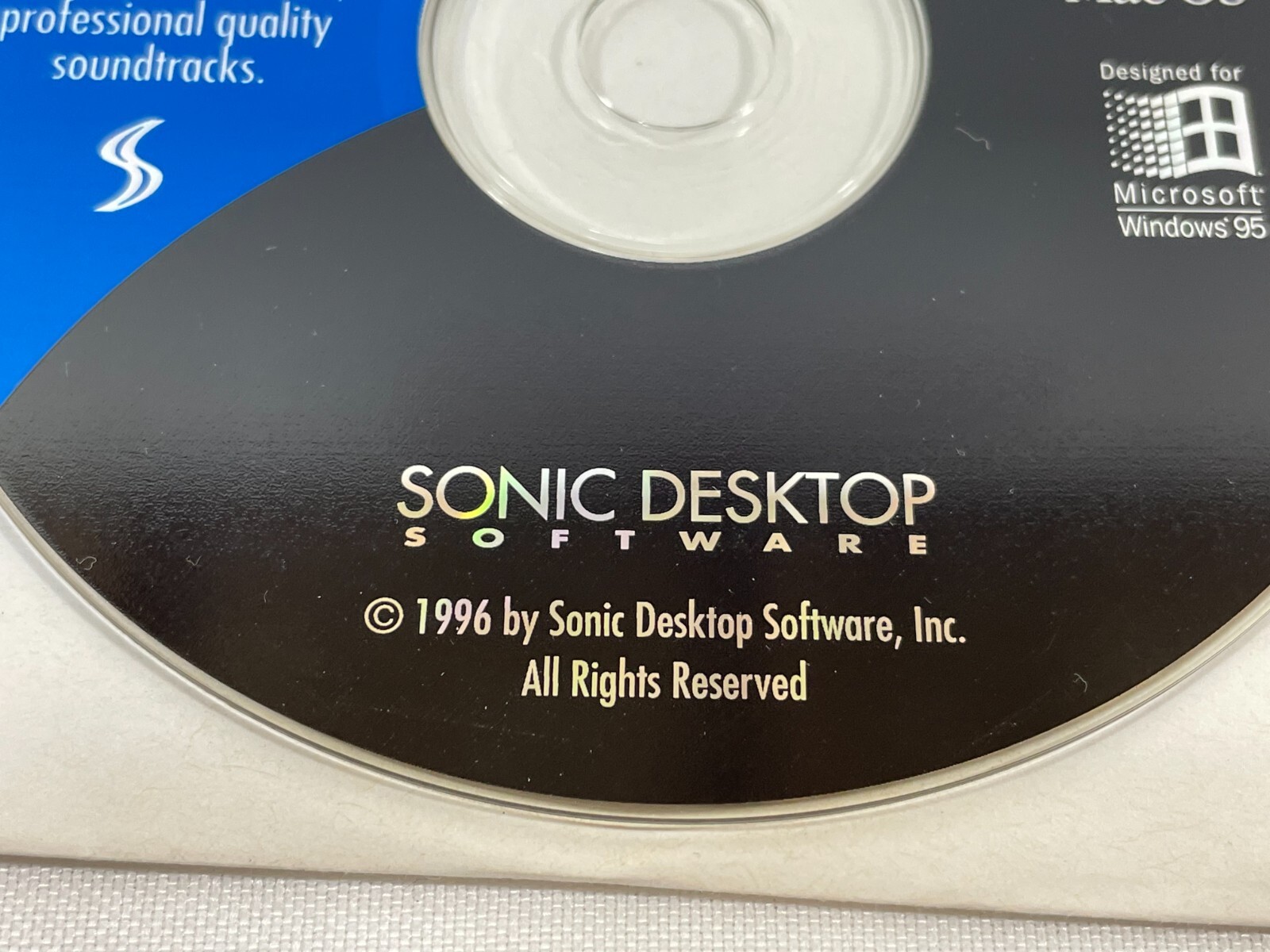 Vintage 1996 SmartSound Showcase PC/Mac CD-ROM Software Sonic Desktop