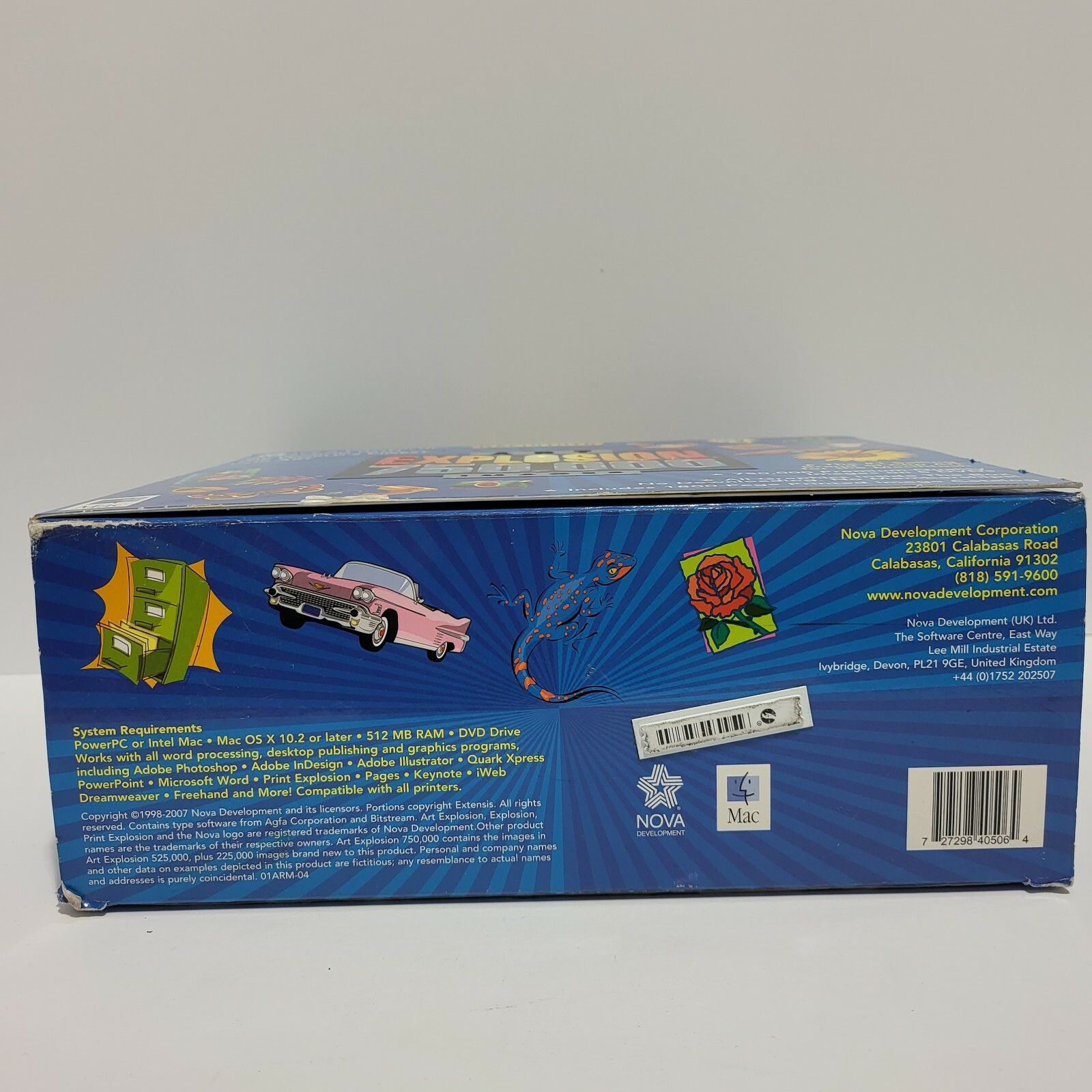 2000 Macintosh Art Explosion 750,000 Images Book Catalog and 5 Disk DVD Set