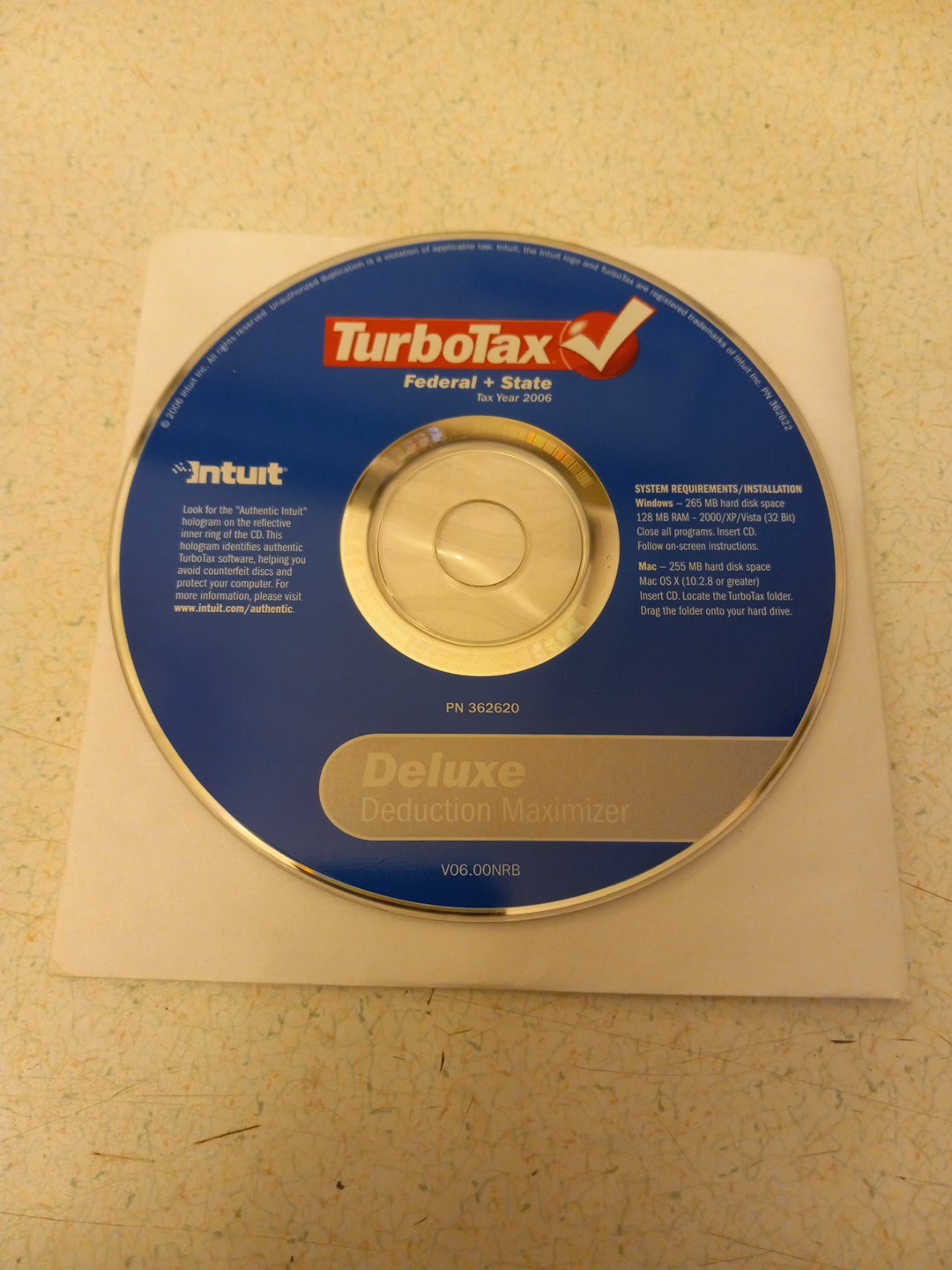 TurboTax Deluxe 2006 Software for Federal and State Tax Preparation, CD