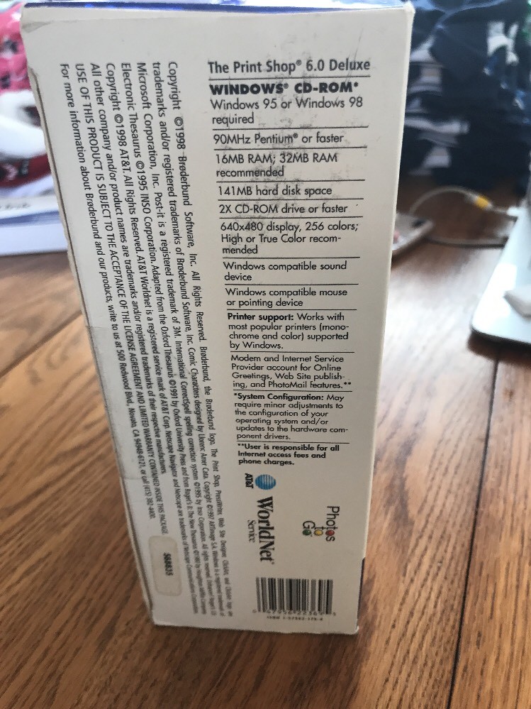 The Print Shop Deluxe Version 6 Windows 95 CD-ROM Ships N 24h