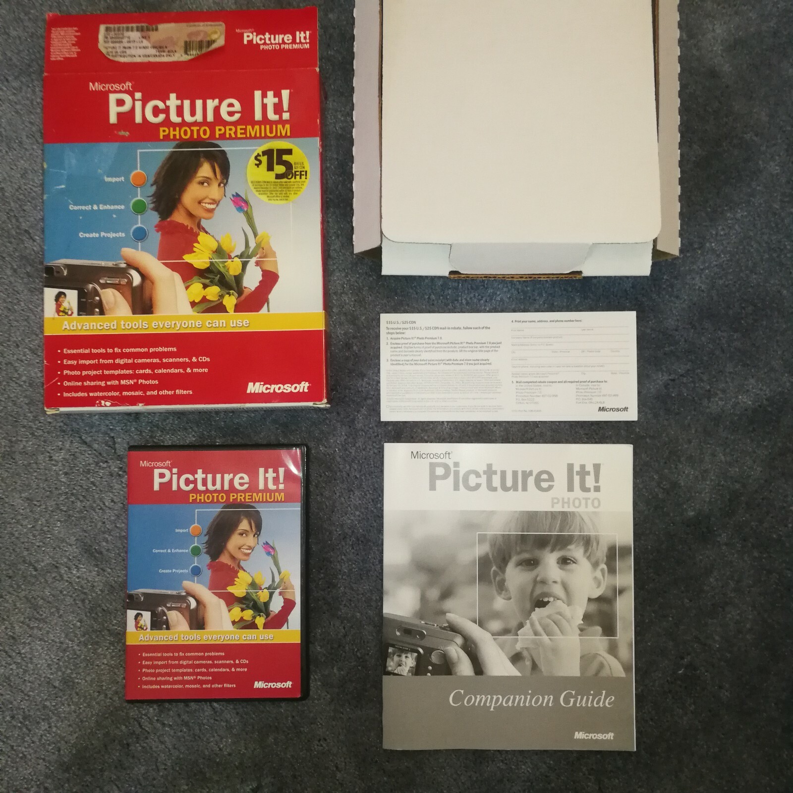 Microsoft Picture It! Photo Premium version 7.0 for Windows