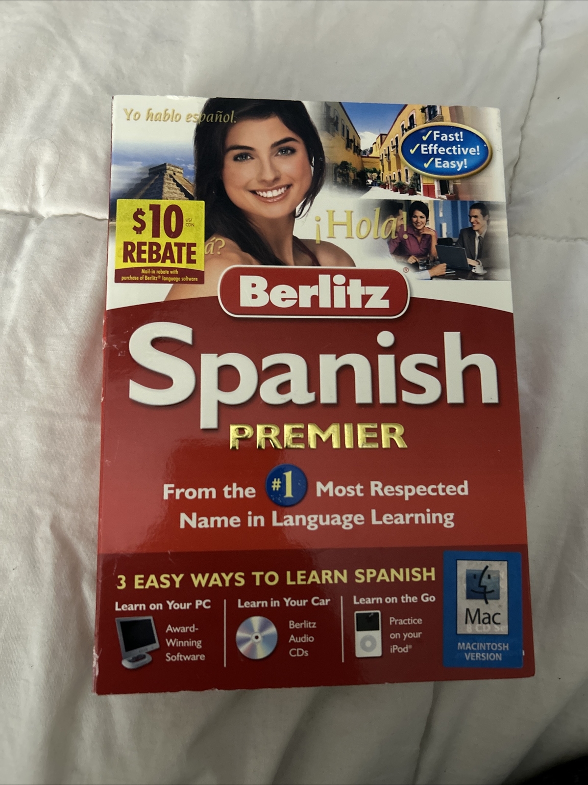 Berlitz Spanish Premier Software Windows PC Mac 2006 Eight CD Language Learning