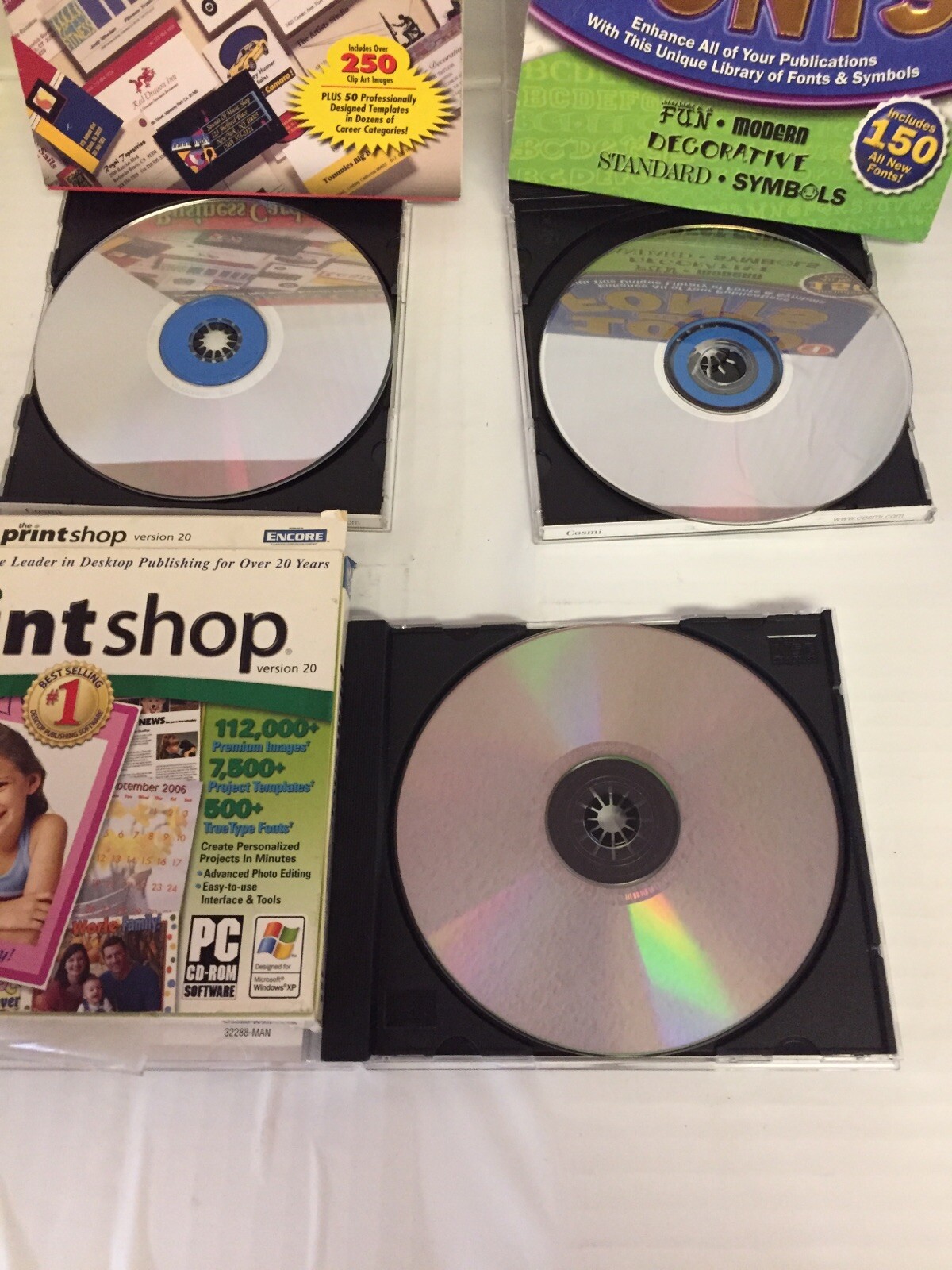 PC Software- Photo Editing, Web Design Scrapbooking, Fonts, 98/XP/Vista