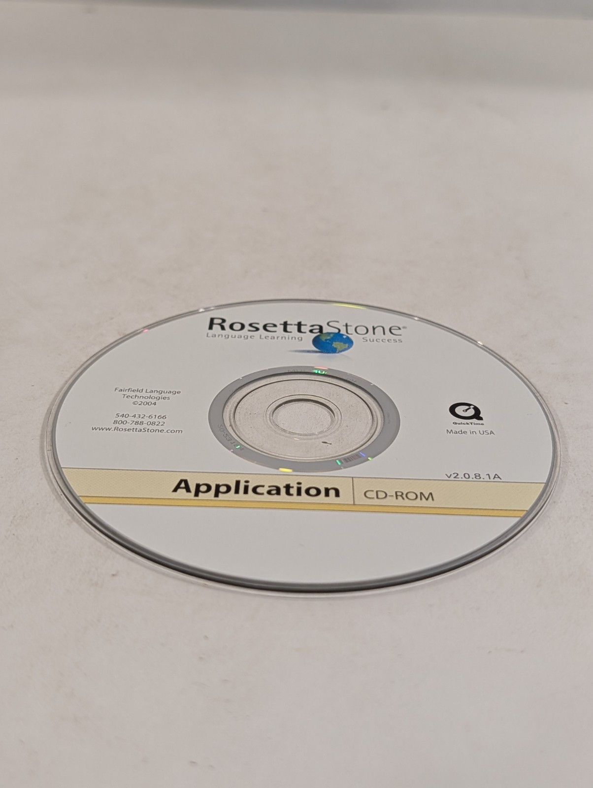 Rosetta Stone Language Learning Success Application v2.0.8 1A CD-ROM Disc Only