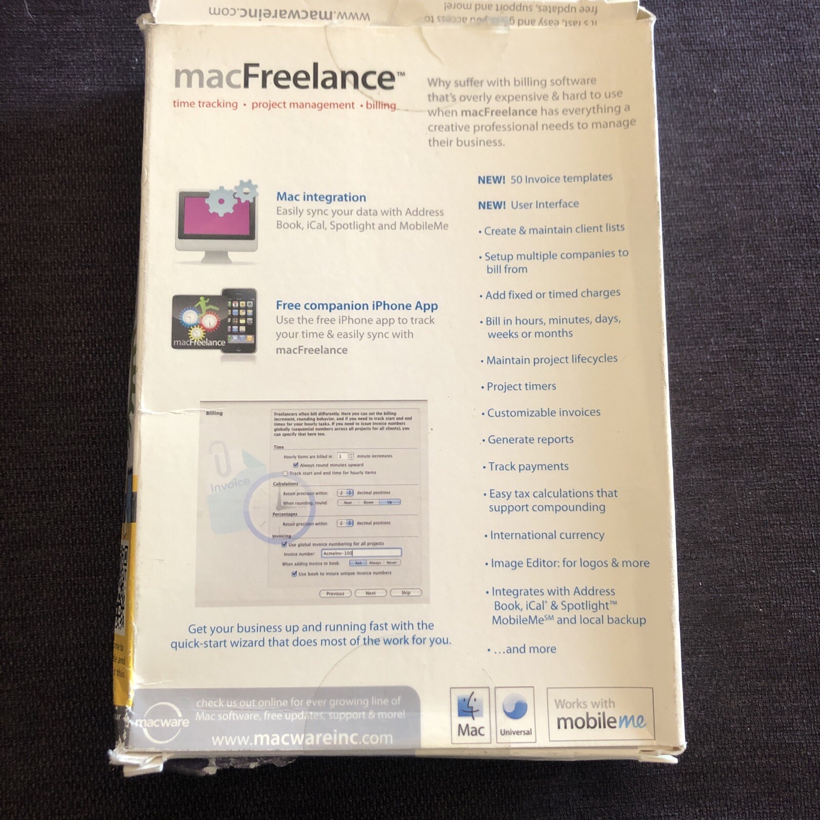 Summitsoft MacFreelance – Full Version for Mac 002363 06/02/23
