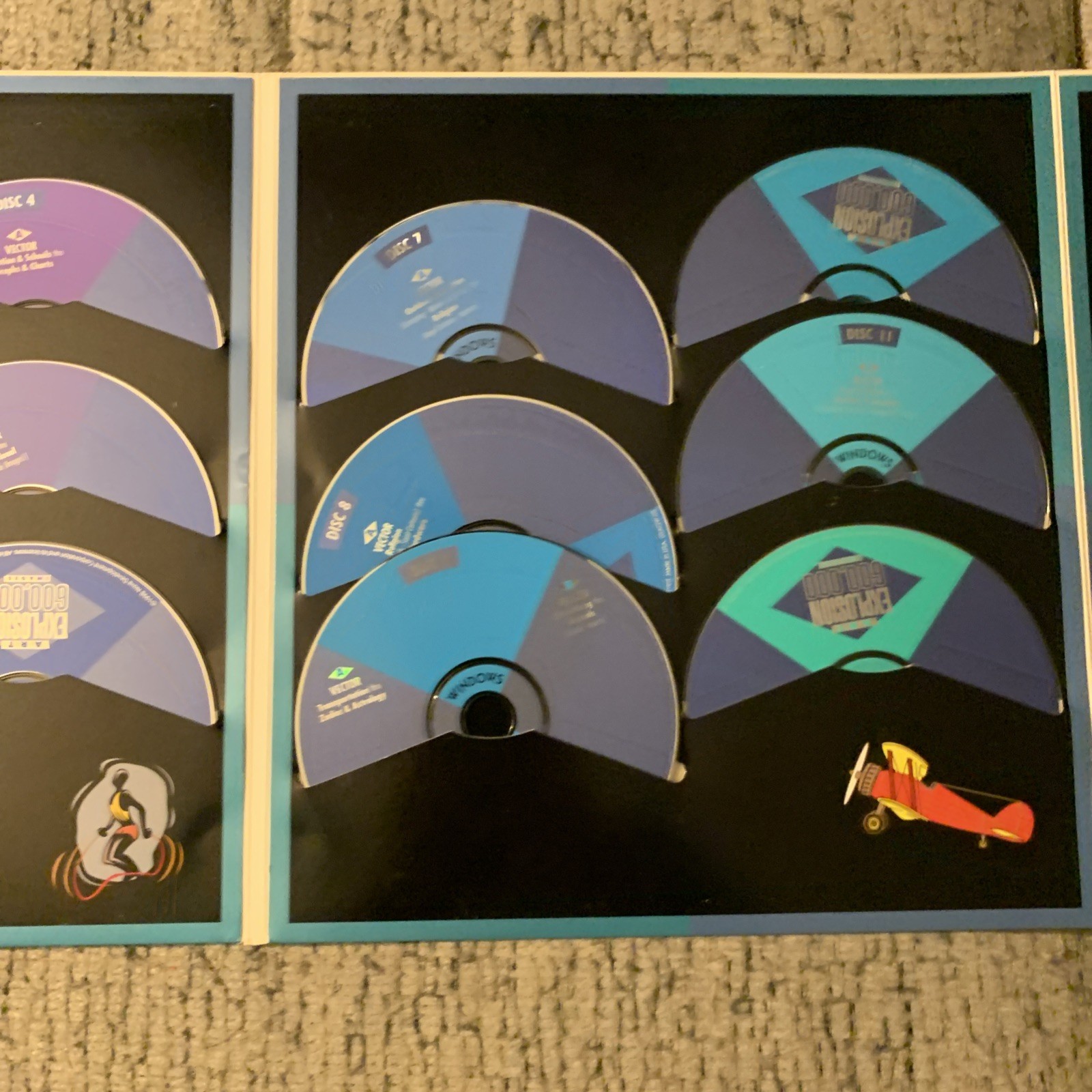 Windows ART EXPLOSION 600,000 Images Nova Clip Art 29 Discs ONLY. ALL DISC THERE