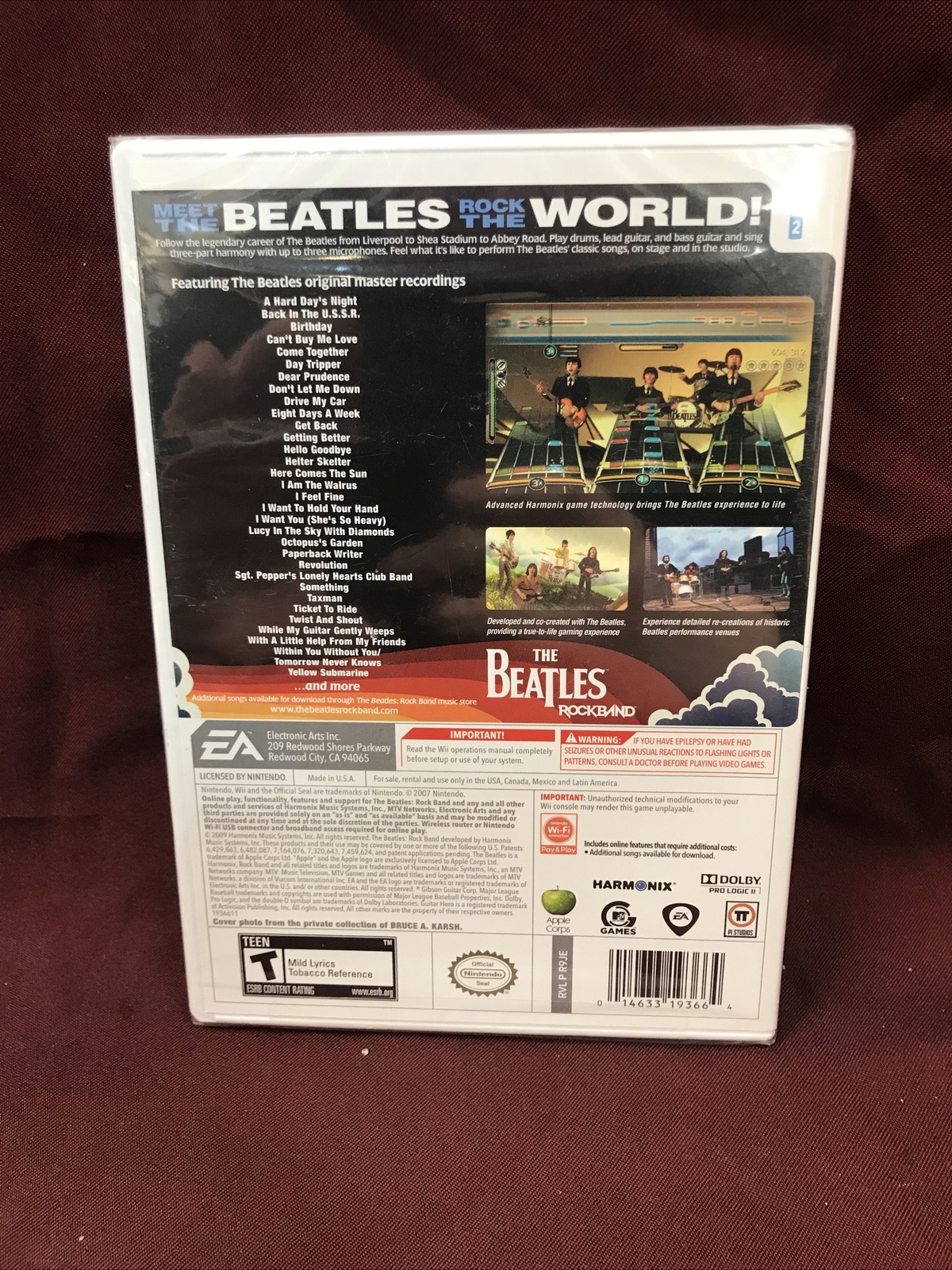 The Beatles: Rock Band (Nintendo Wii, 2009) BRAND NEW SEALED L🔴🔴K 🔥🔥