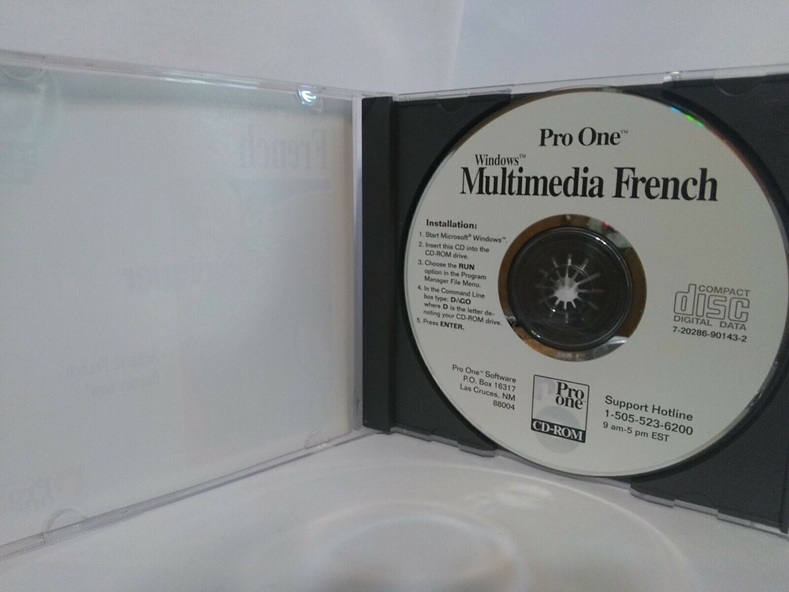 PRO ONE MULTIMEDIA WINDOWS LEARN FRENCH CD ROM REAL Speech Education For Sale