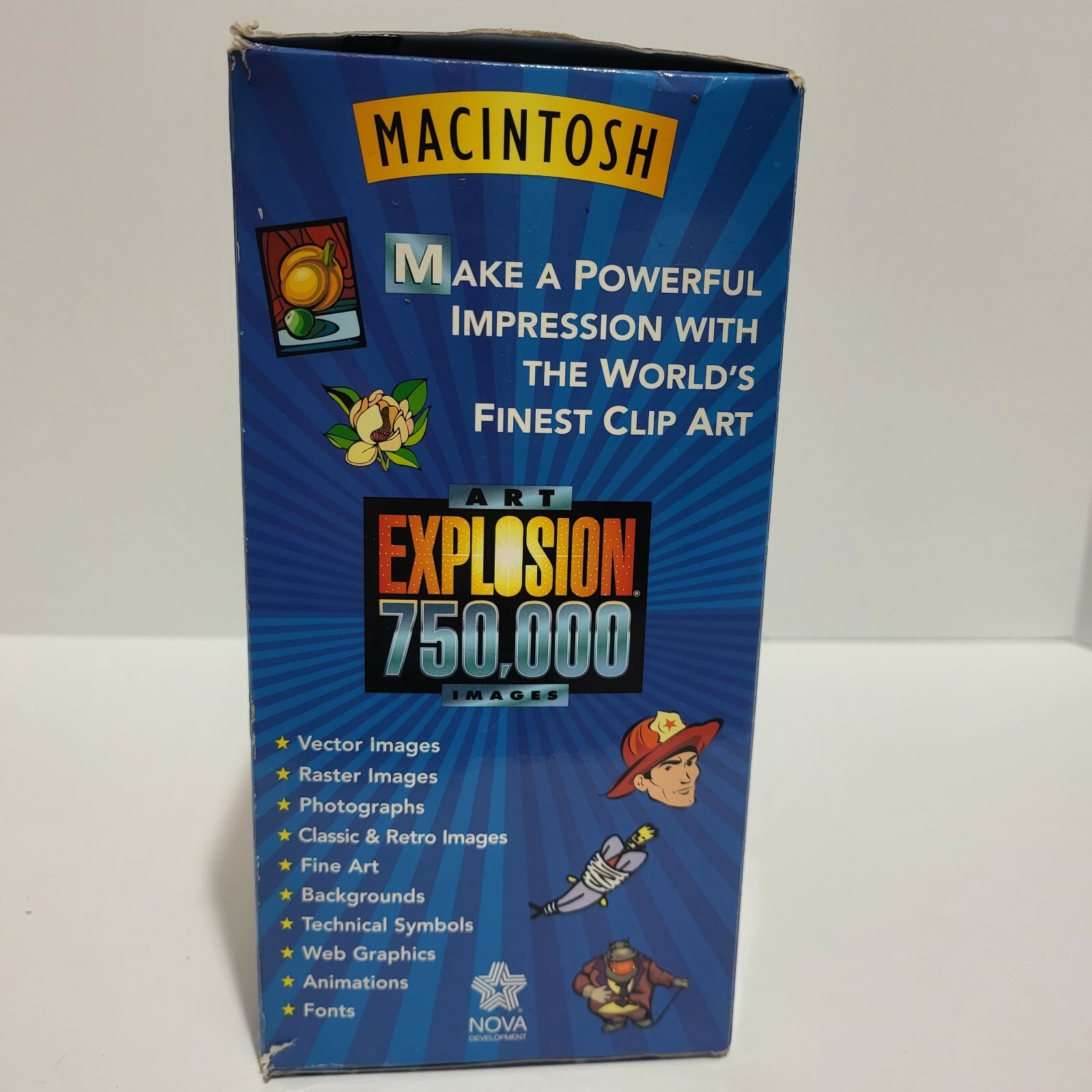 2000 Macintosh Art Explosion 750,000 Images Book Catalog and 5 Disk DVD Set