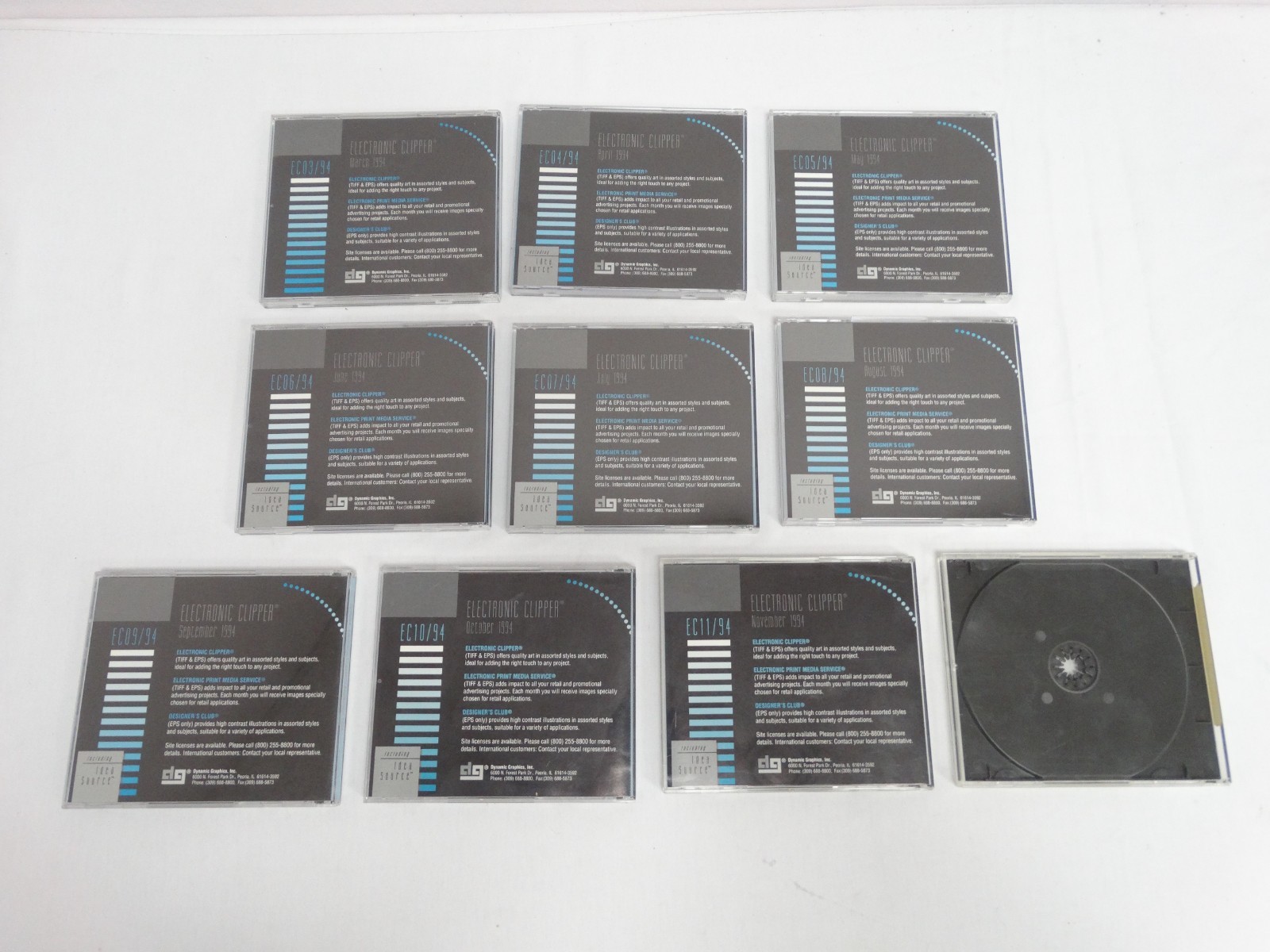 Dynamic Graphics Electronic Clipper Clip Art Library Mar. – Dec. 1994