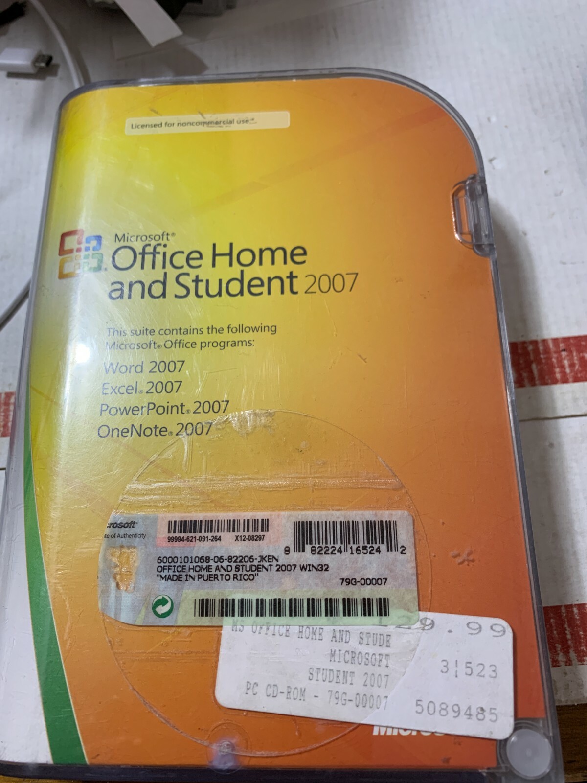 Microsoft Office home Student 2007 For 3 Home PC Licenser