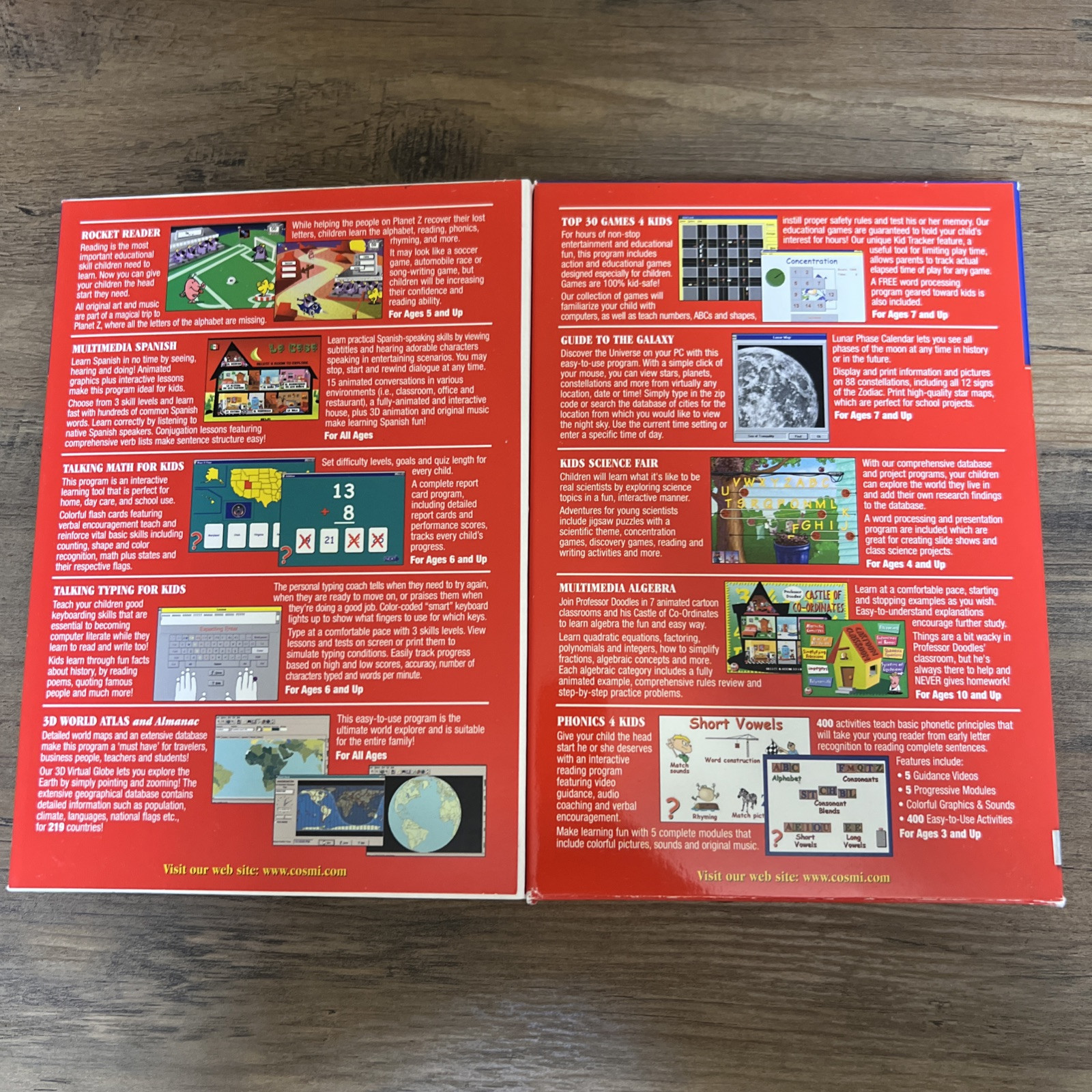 Fun 2 Learn Kids Pack 10 Complete Software Programs by COSMI Windows 2001