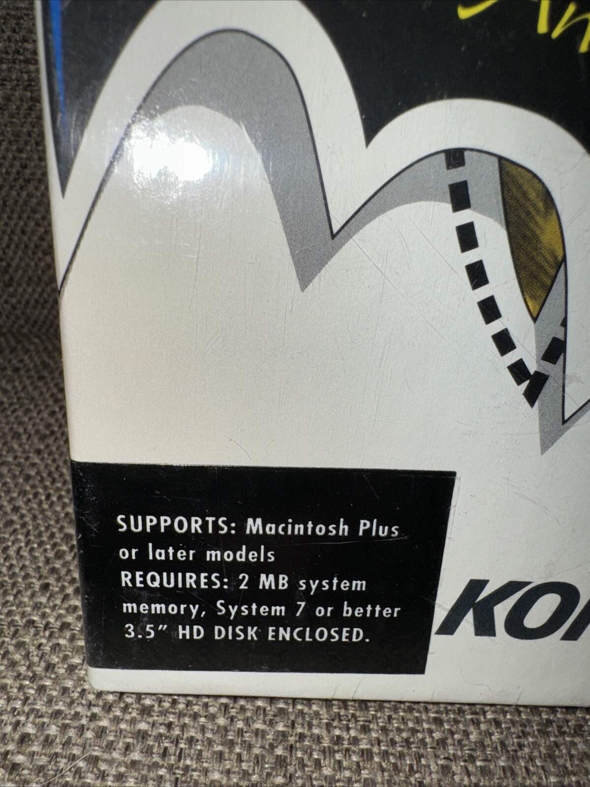 VINTAGE 1992 KONAMI BATMAN THE ANIMATED SERIES UNIVERSAL CLIP ART Mac NEW SEALED