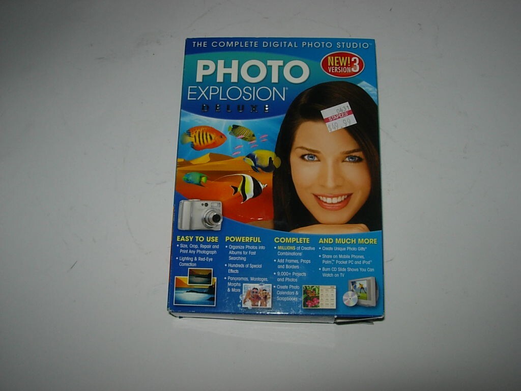 The Complete Digital Photo Studio Photo Explosion Deluxe Version 3 Sealed