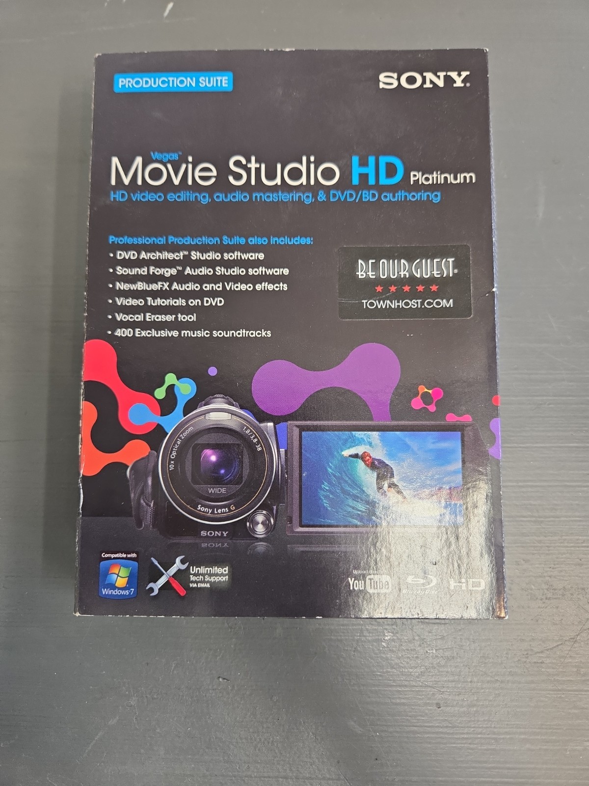 Sony Vegas Movie Studio HD Platinum Video Editing Audio Software Brand