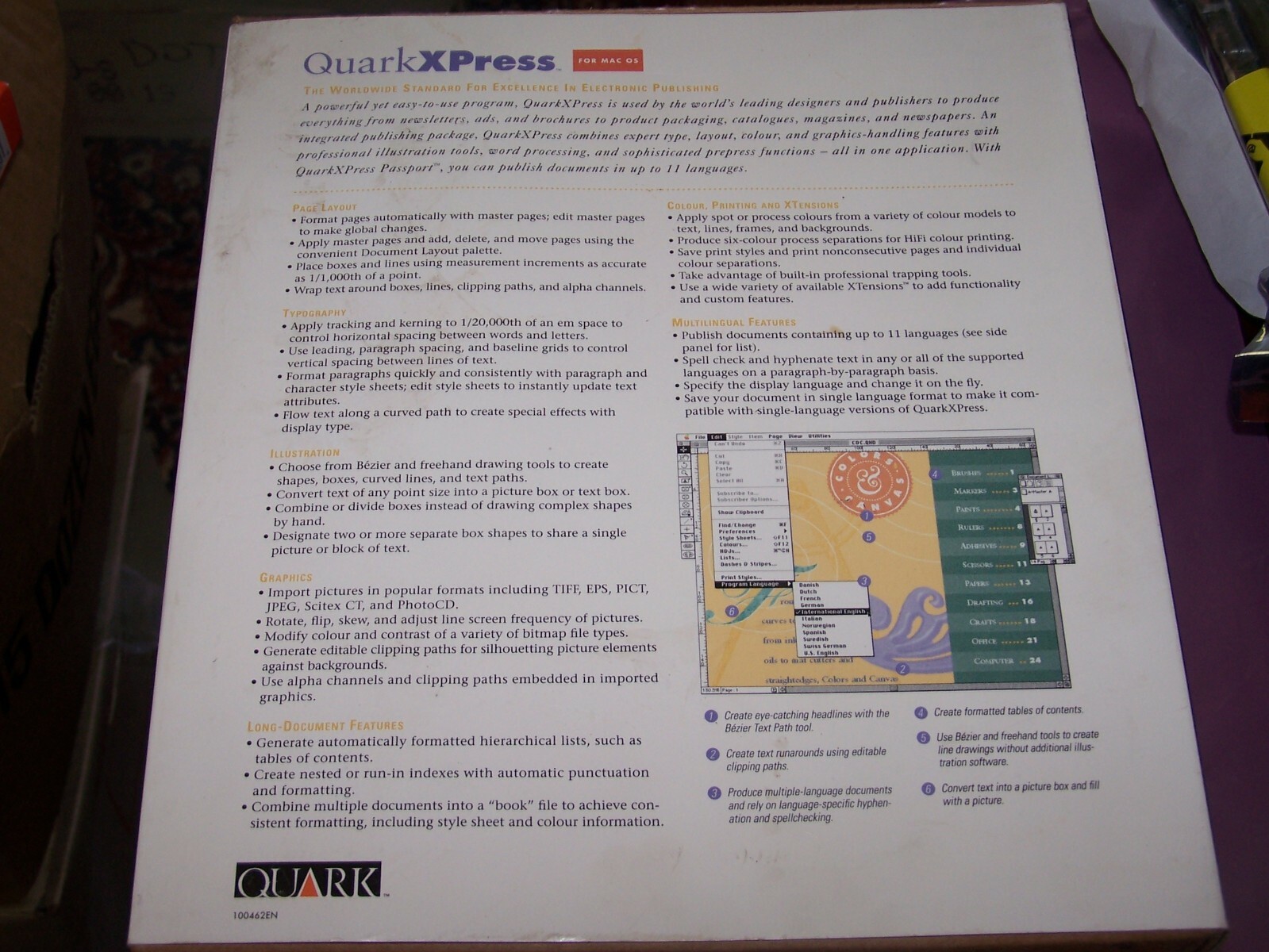 Quark XPress 4.0 LabPack for Mac/PowerMac – Estate Sale SOLD AS IS